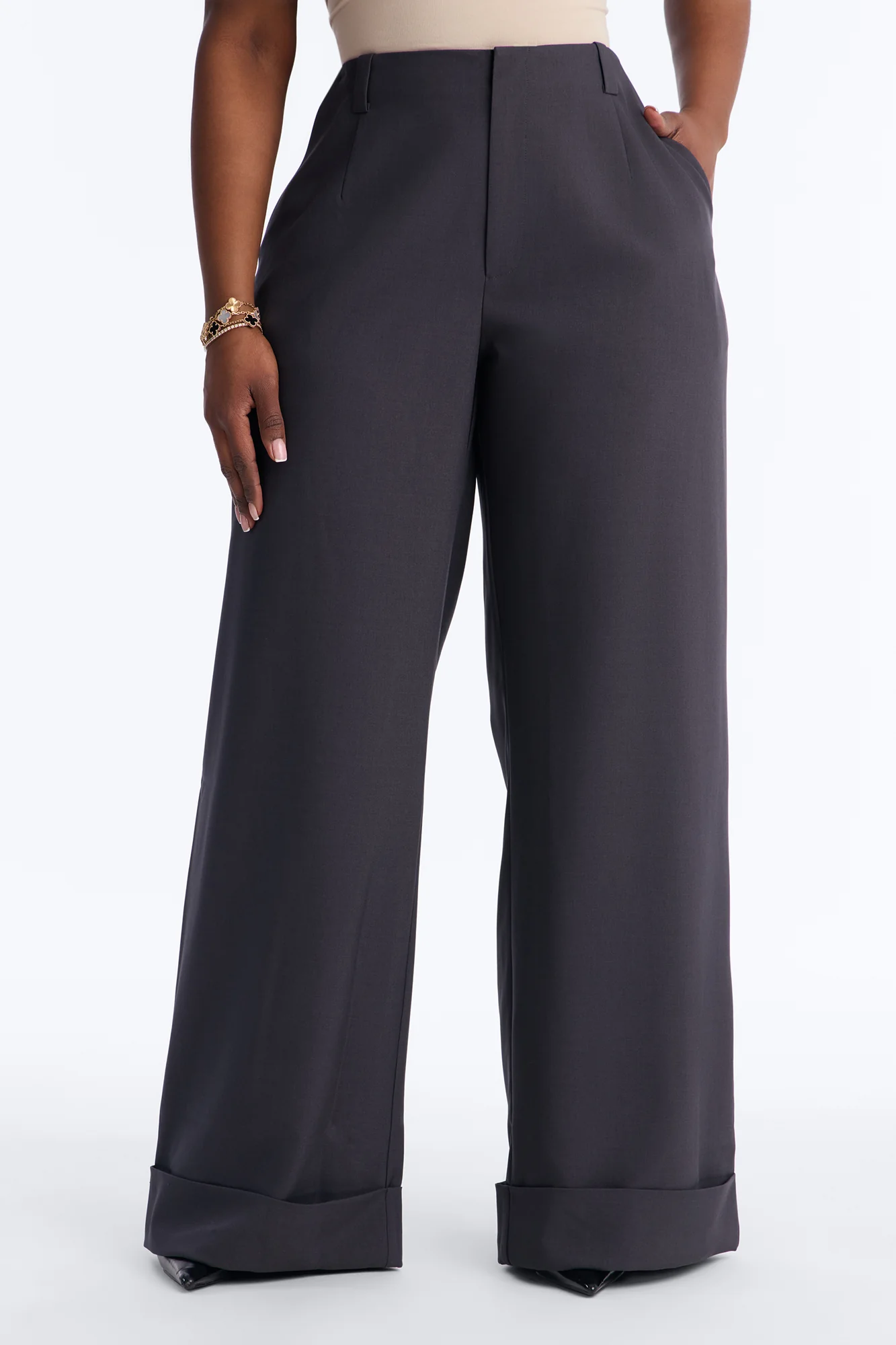 So Professional Low Rise Trouser Pants 33″ - Charcoal - Image 6