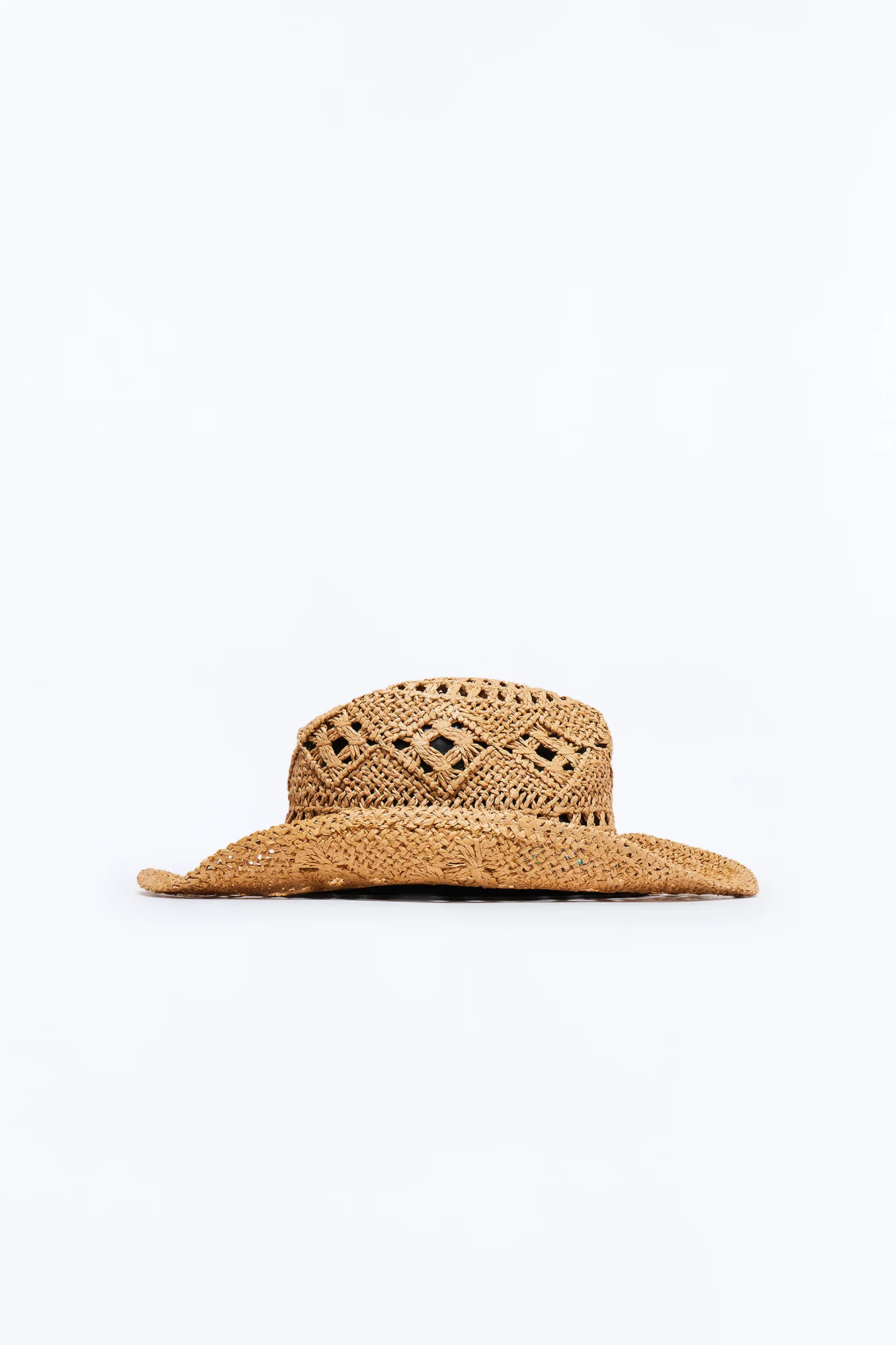 Social Butterfly Straw Cowboy Hat - Tan/Multi - Image 4