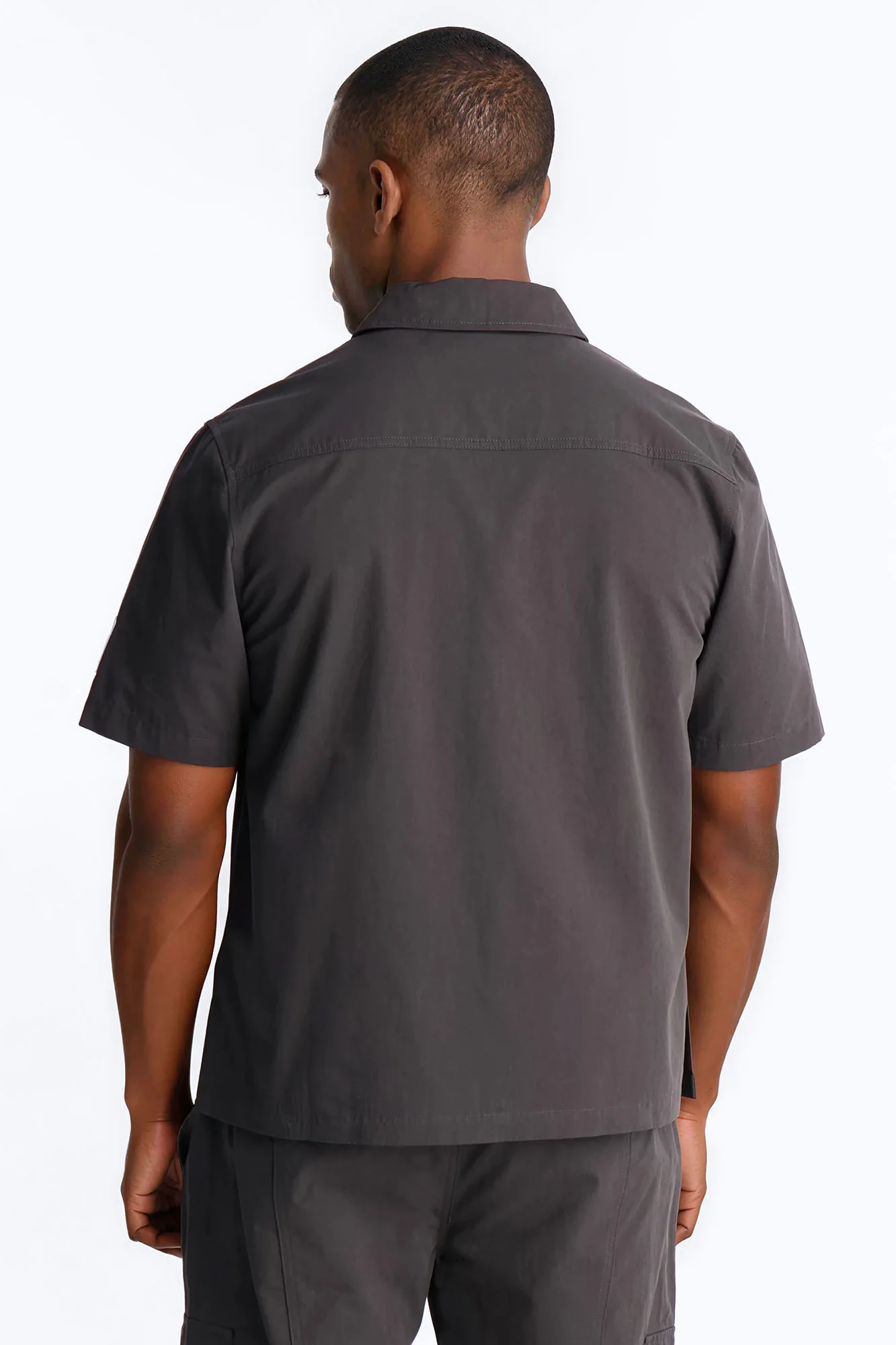 Social Project Button Up Shirt - Grey - Image 3