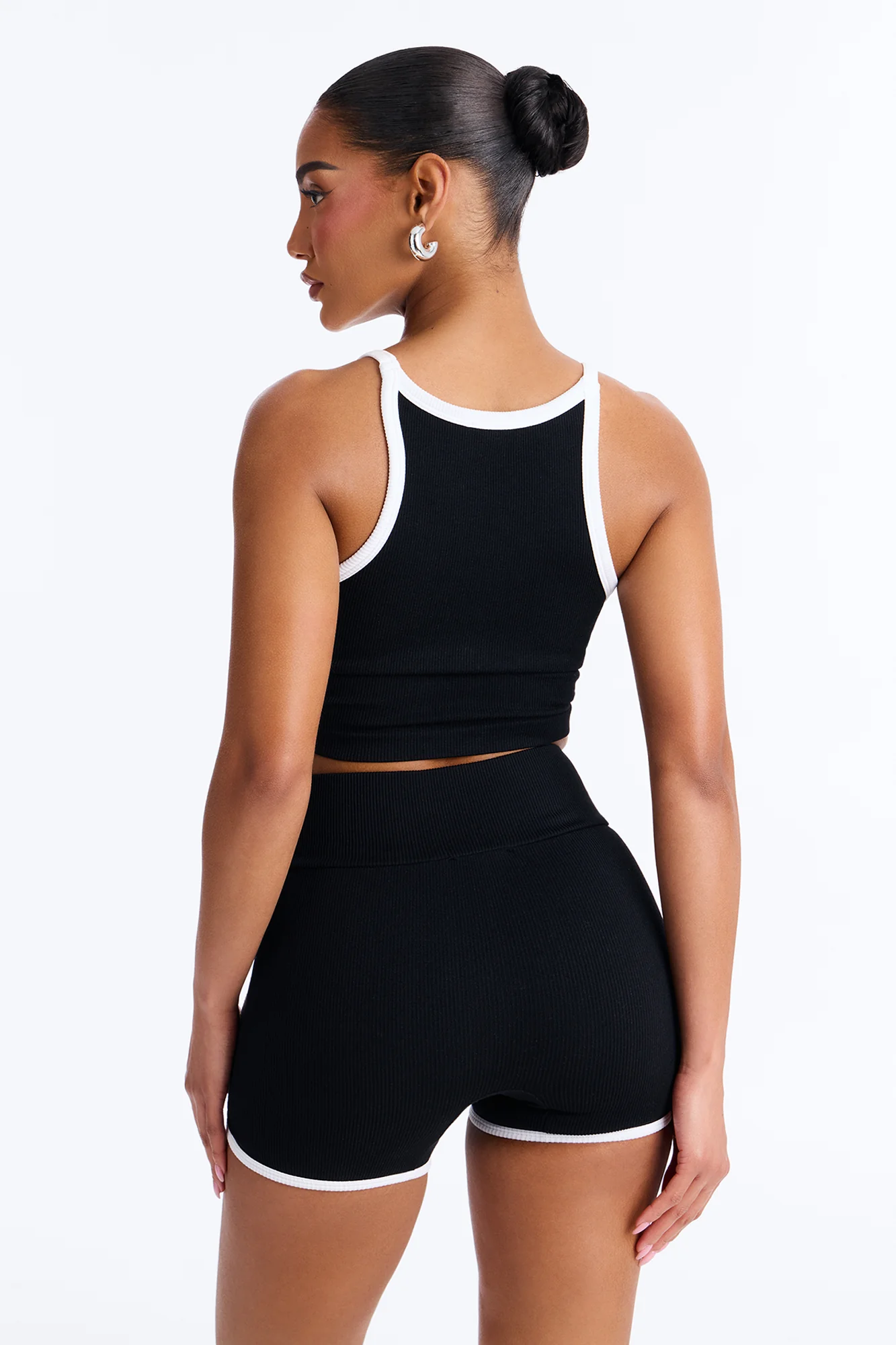 Sofia Seamless Short Set - Black/combo - Image 4