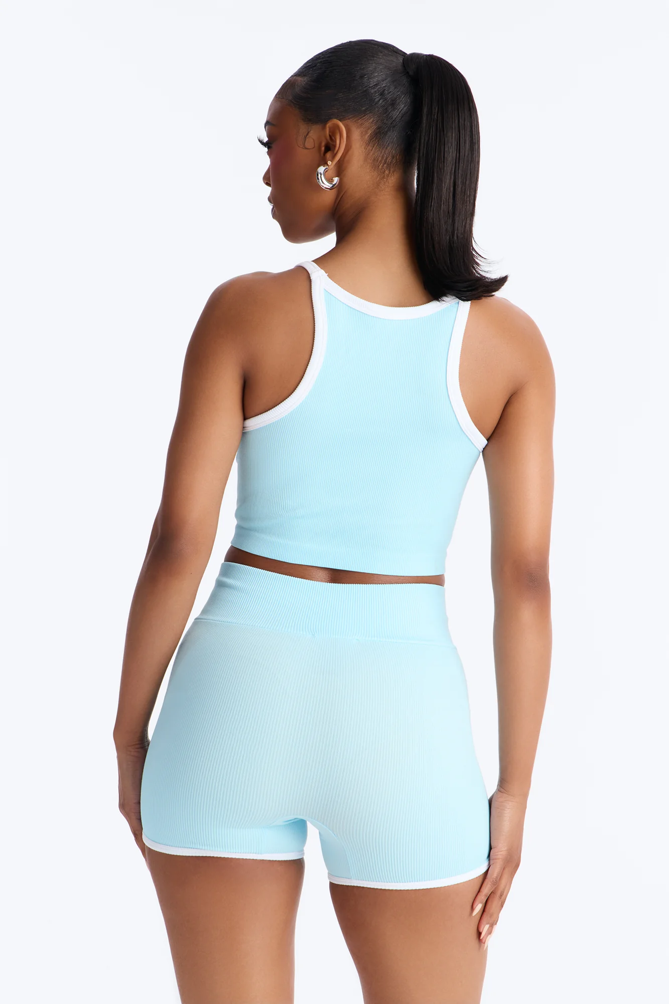 Sofia Seamless Short Set - Blue/combo - Image 5