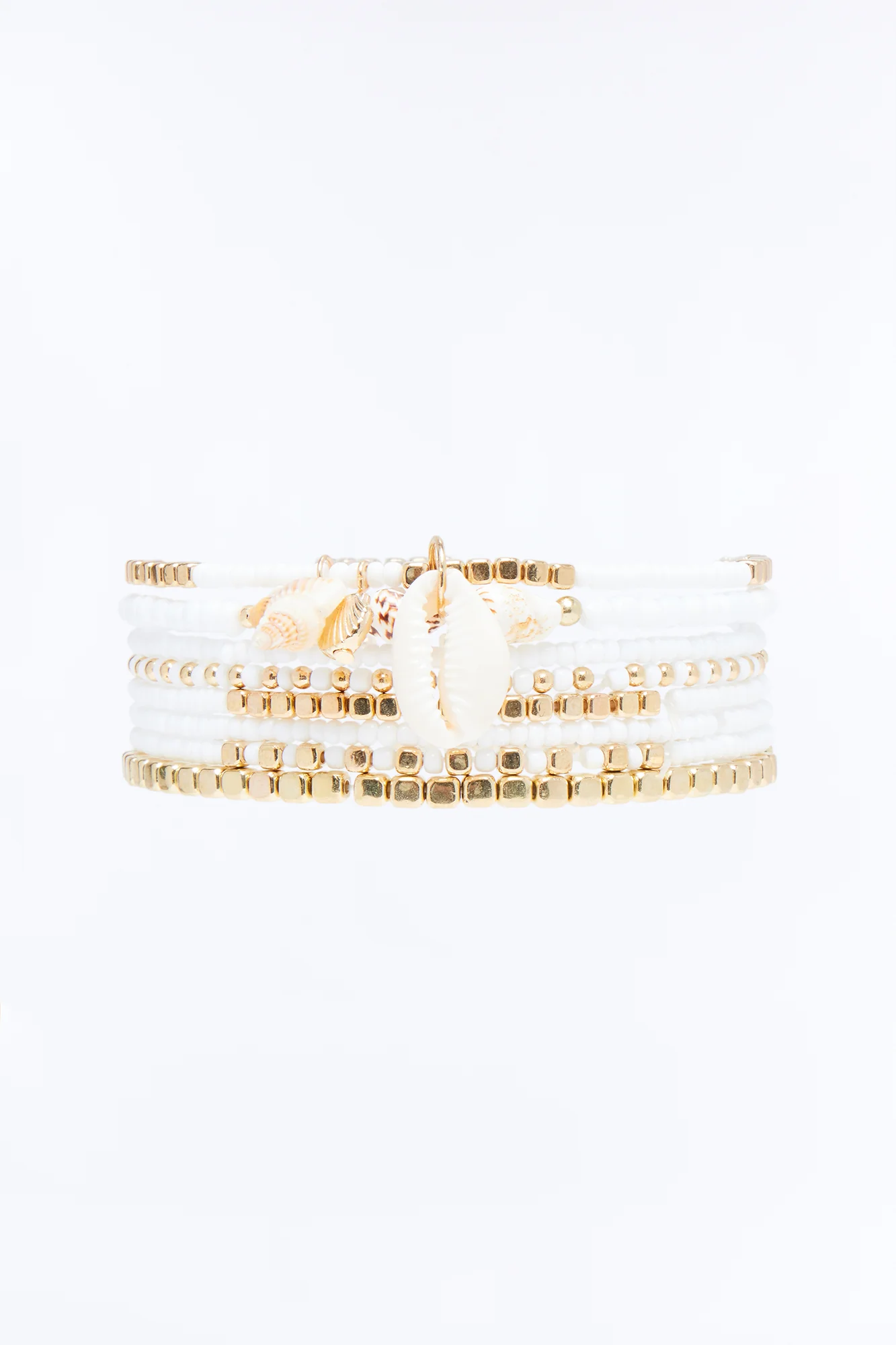 Soft Waves 8 Piece Anklet Set - White/combo - Image 2