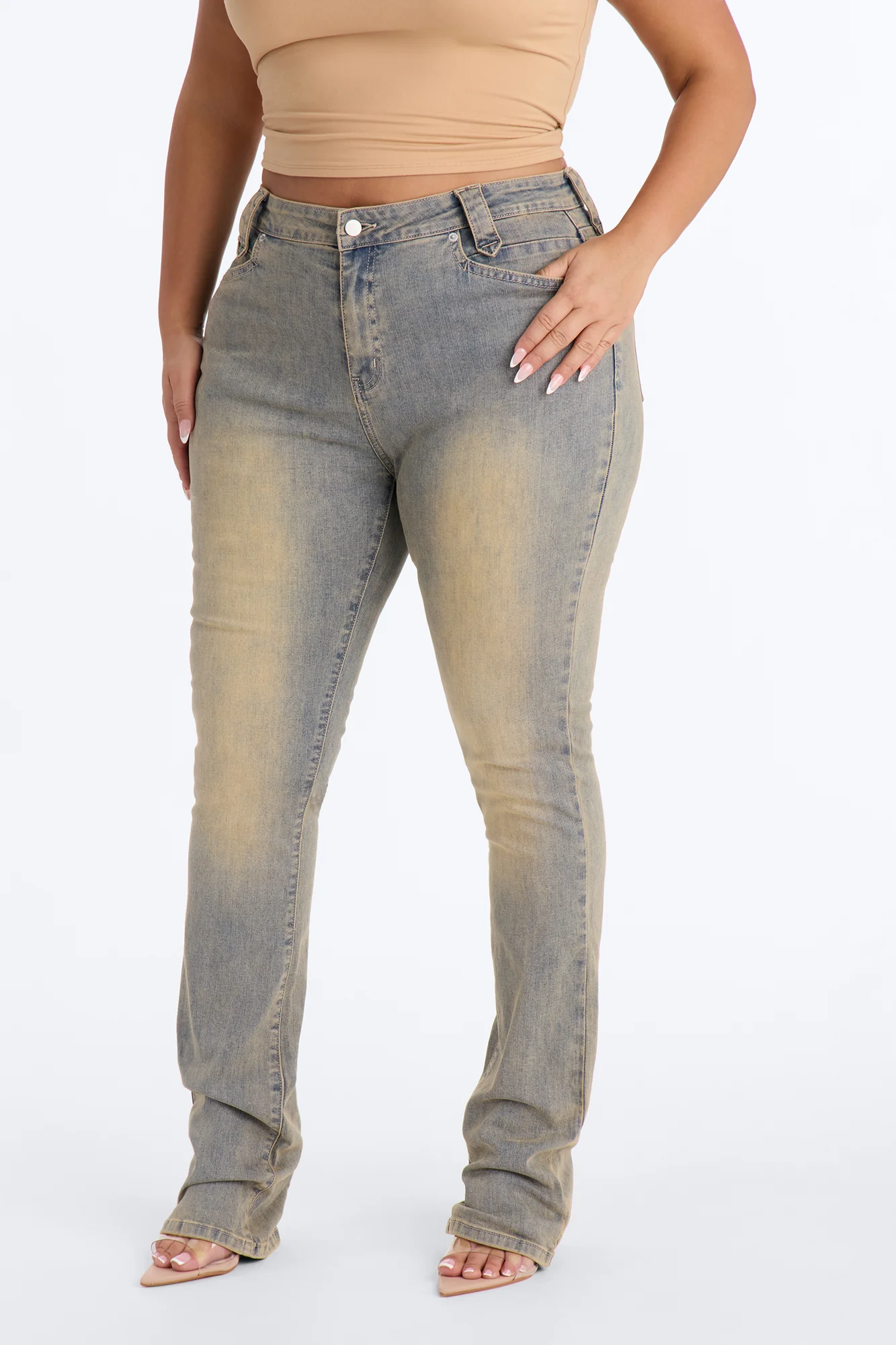 Solana Stretch Stacked Skinny Jeans - Vintage Wash - Image 6
