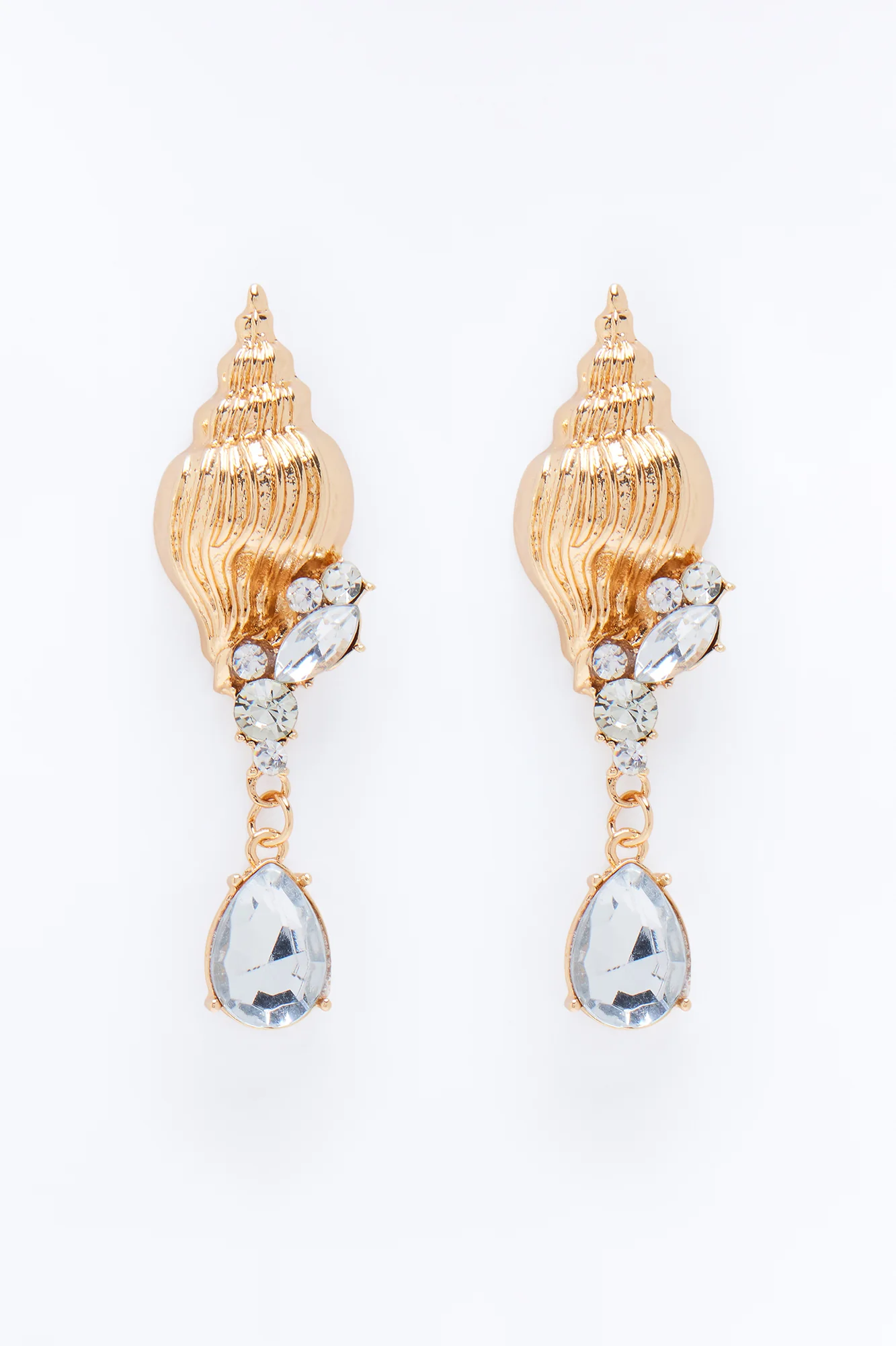 Soleil Shell Earrings - Gold