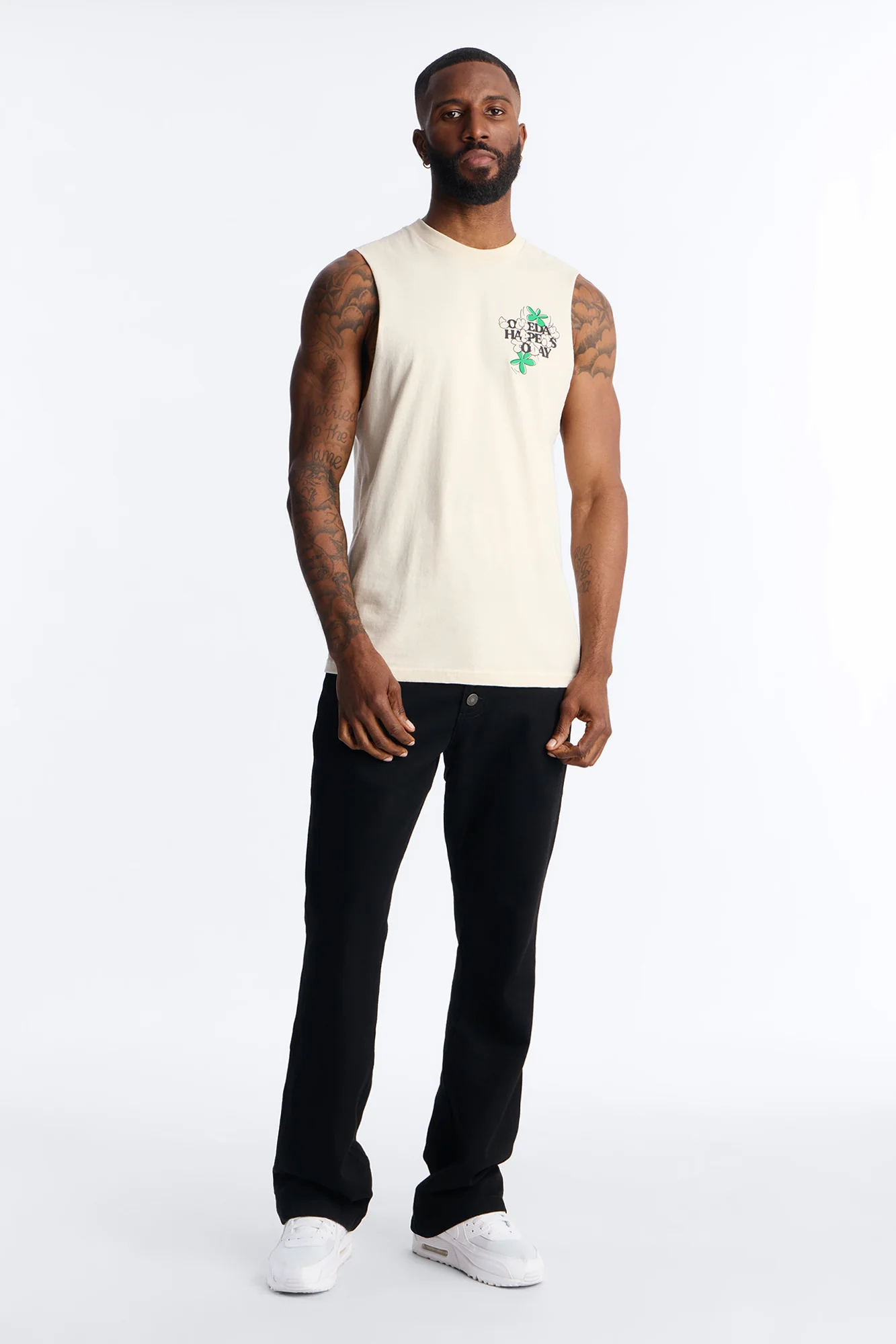 Someday Happens Today Muscle Tee - Cream - Image 2