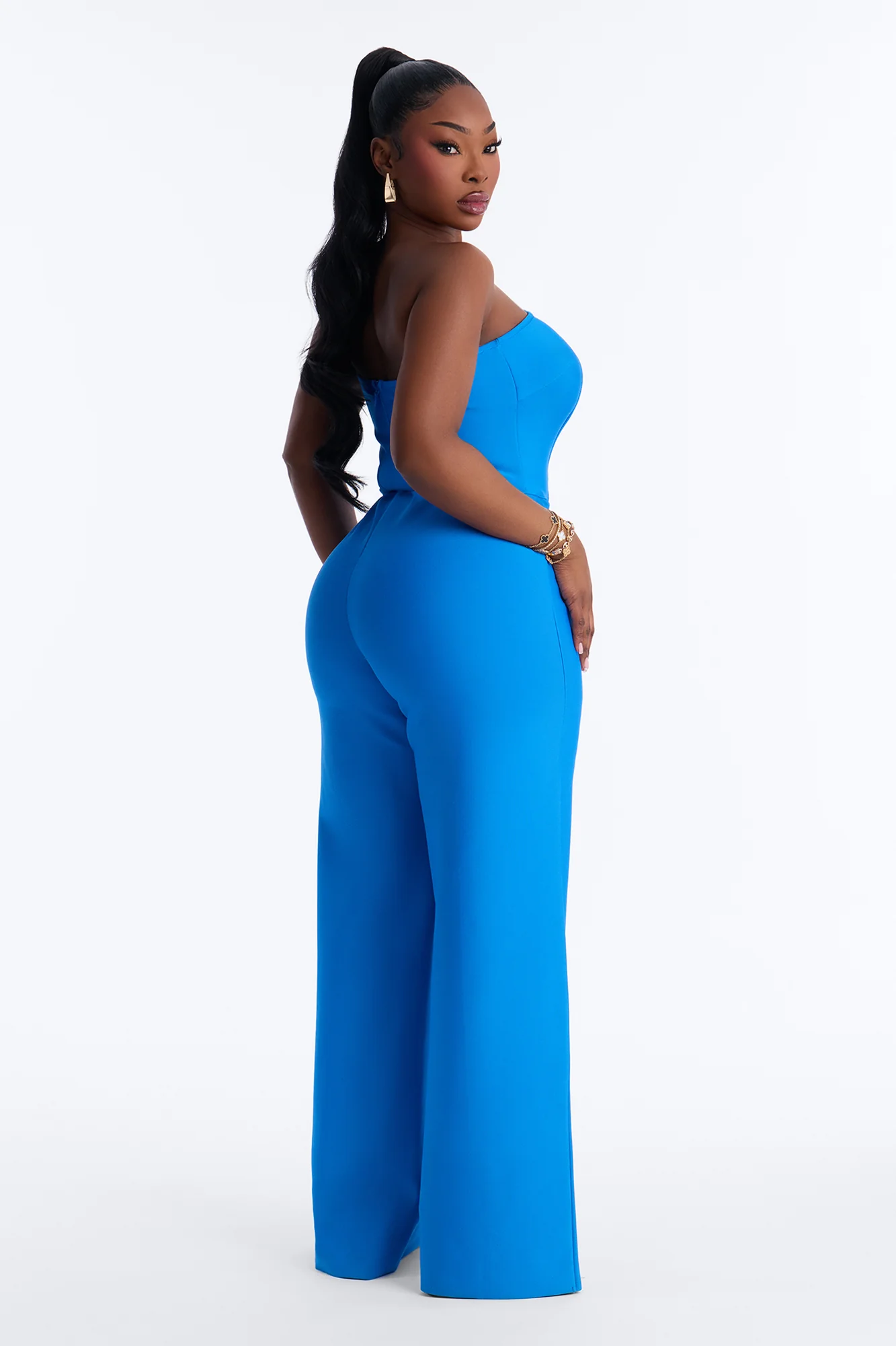 Someone To You Bandage Jumpsuit - Blue - Image 7