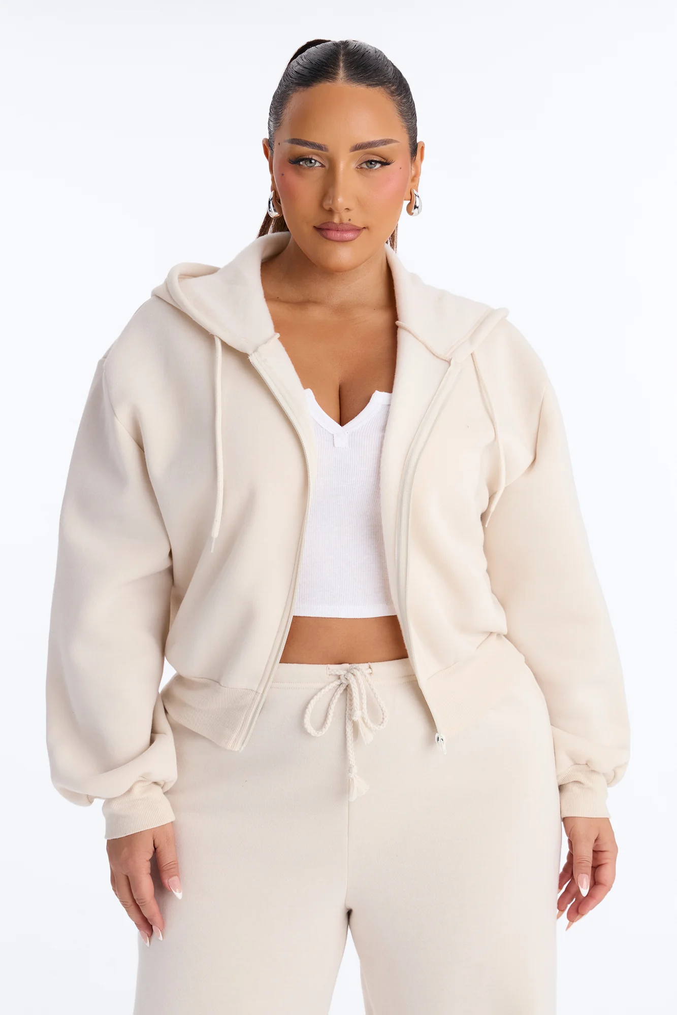 Soon To Be Mrs Fleece Pant Set - Cream - Image 9