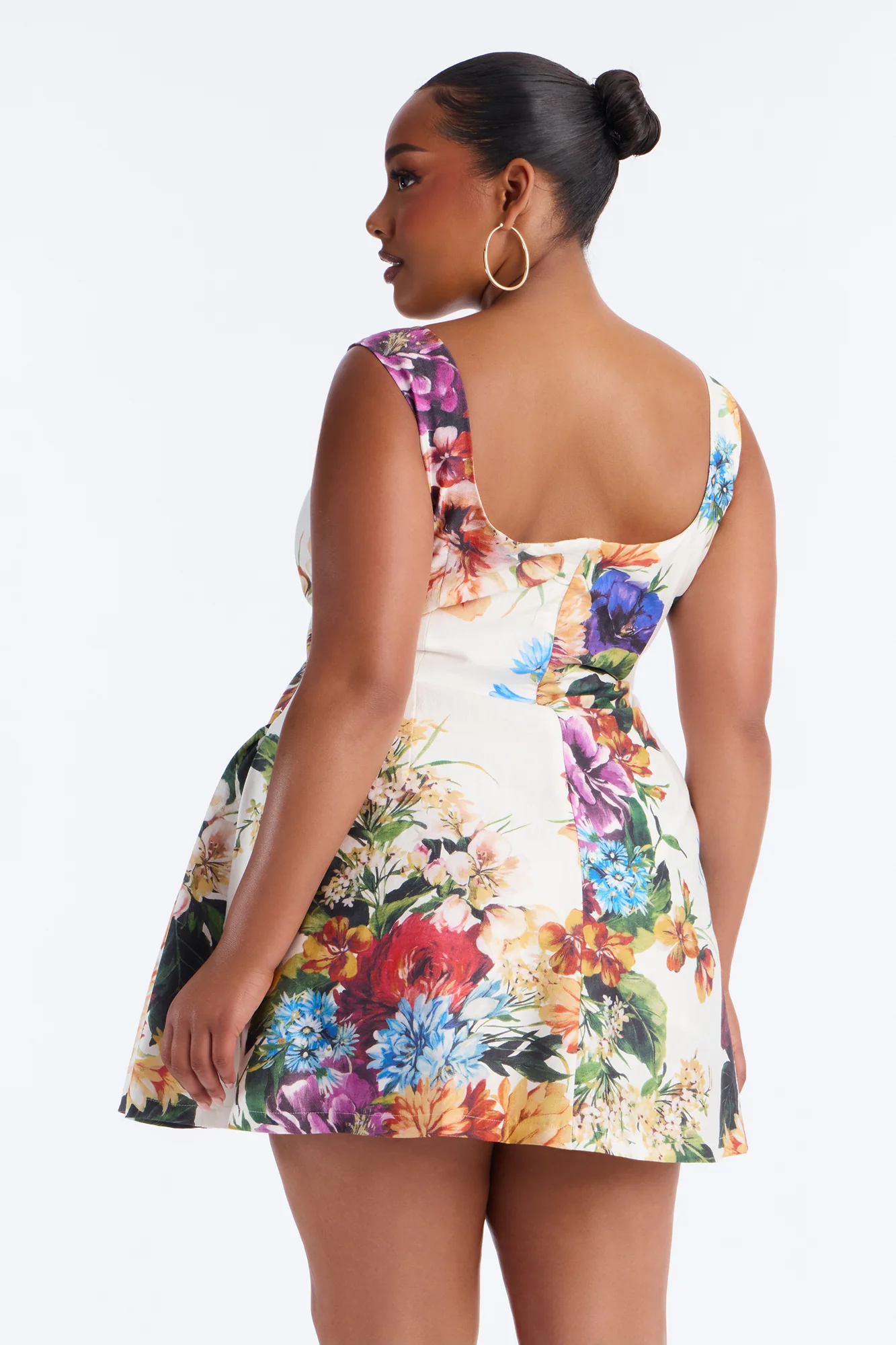 Sophie Floral Sleeveless Mini Dress - Multi Color - Image 7