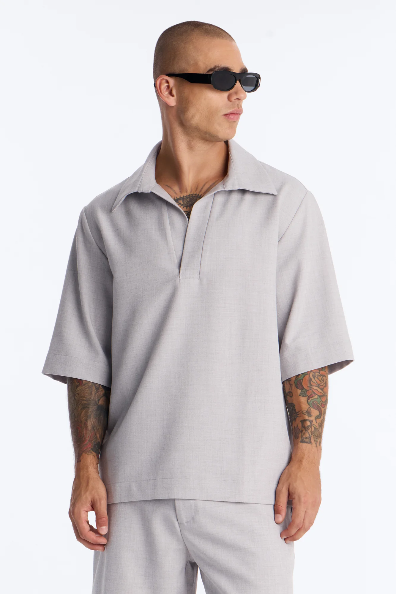 Sorrento Relaxed Polo - Grey