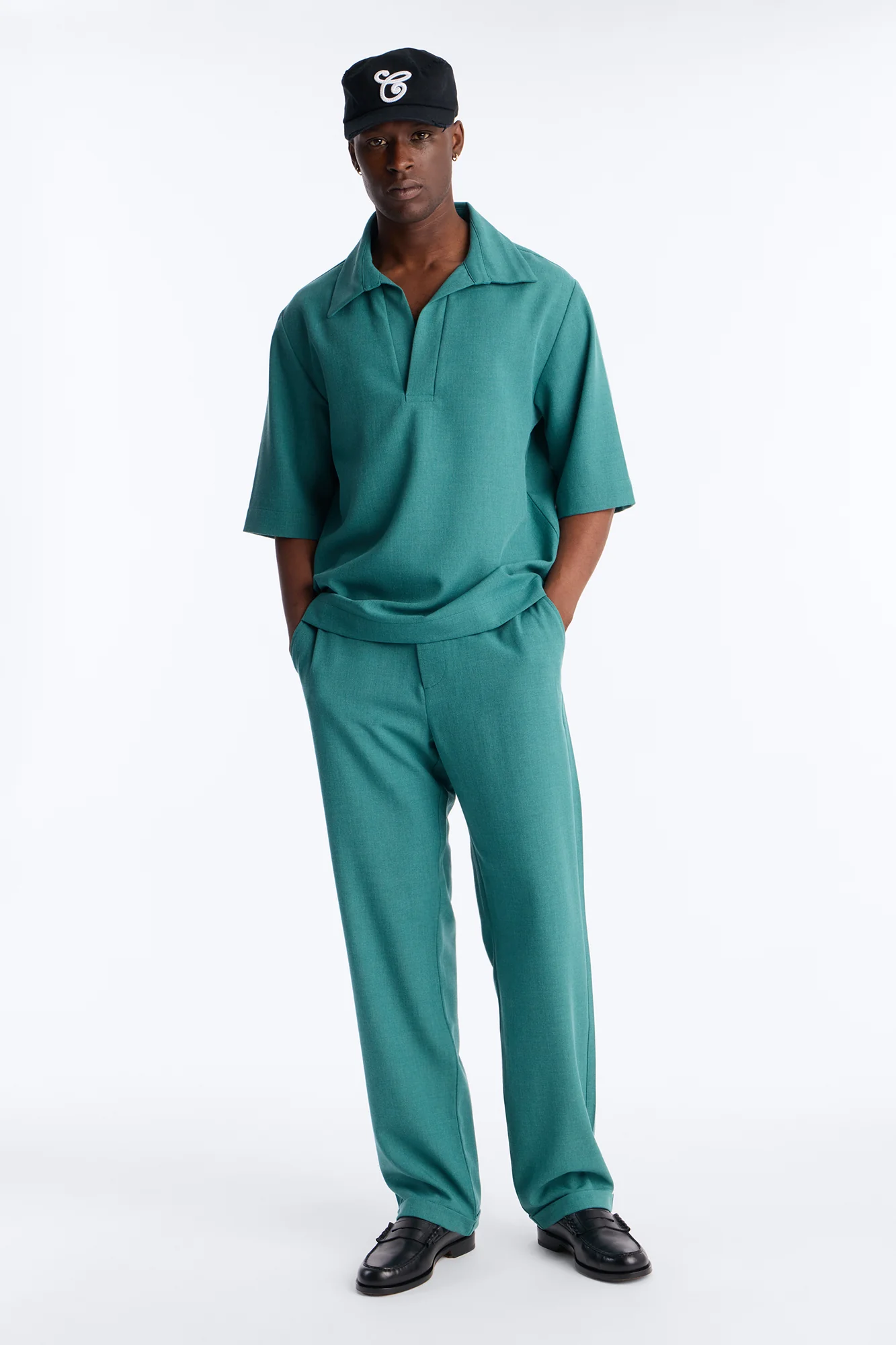 Sorrento Relaxed Polo - Teal - Image 2