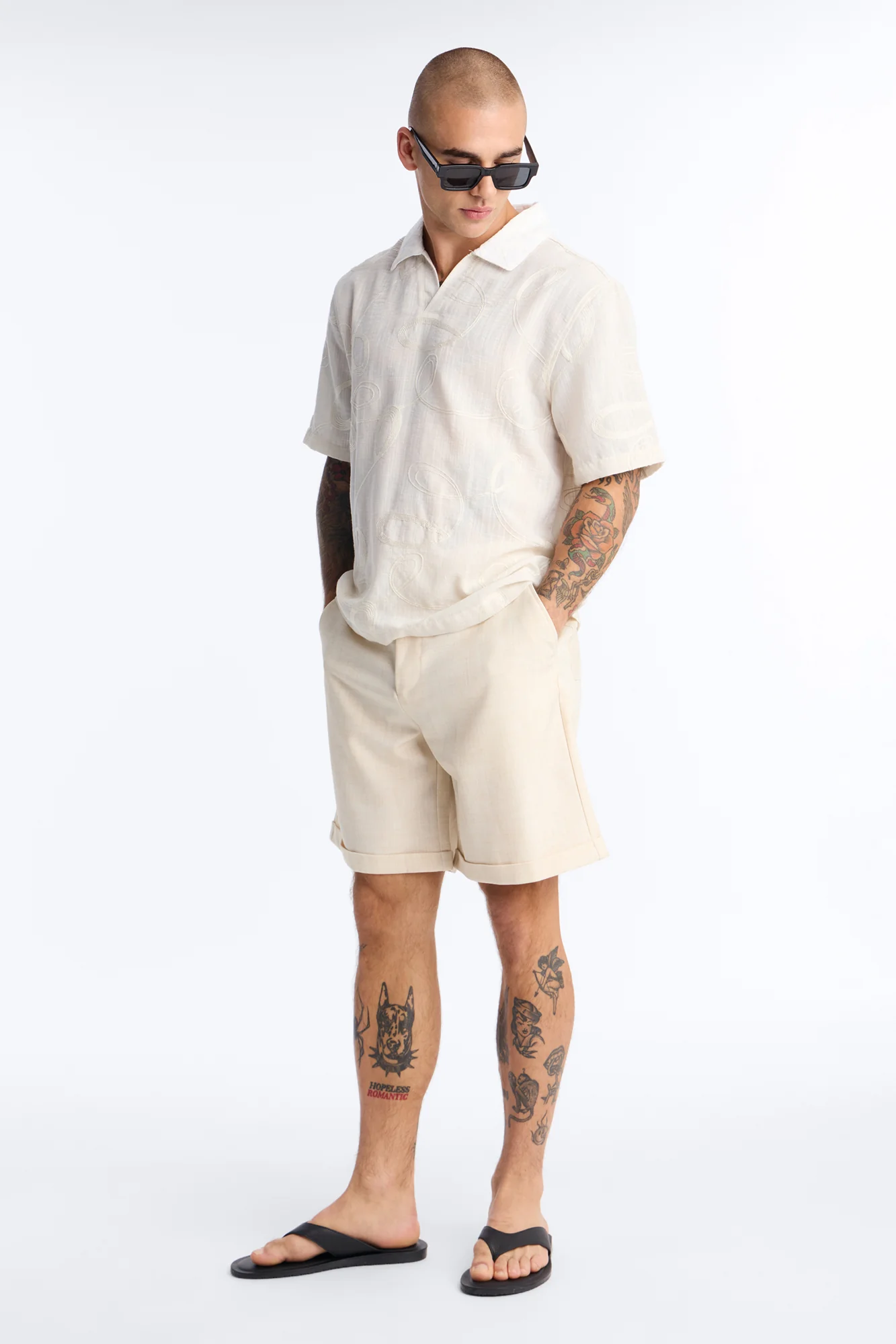 Sorrento Relaxed Trouser Short - Tan - Image 2