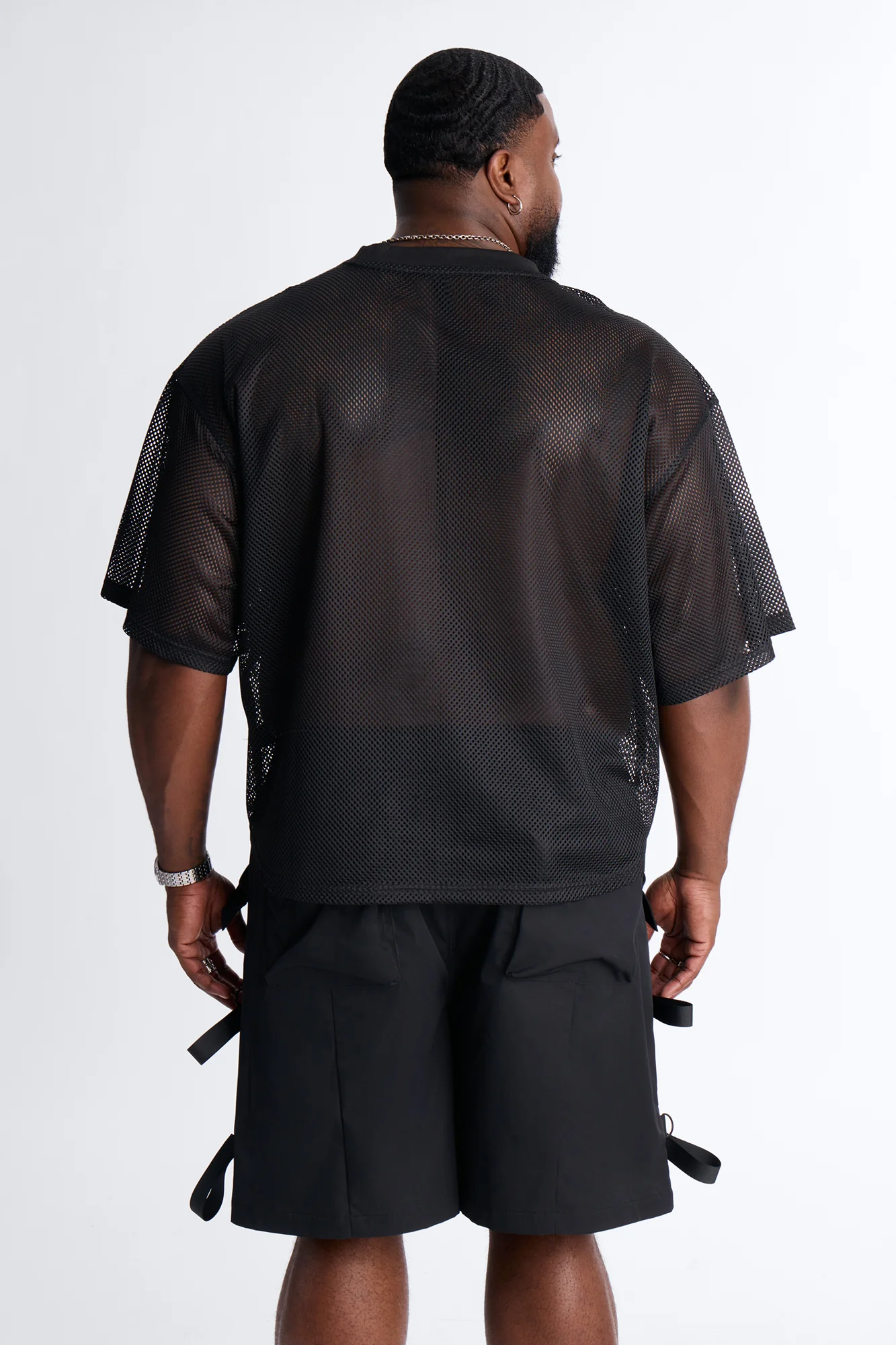 Soulmate Open Hole Mesh Top - Black - Image 8
