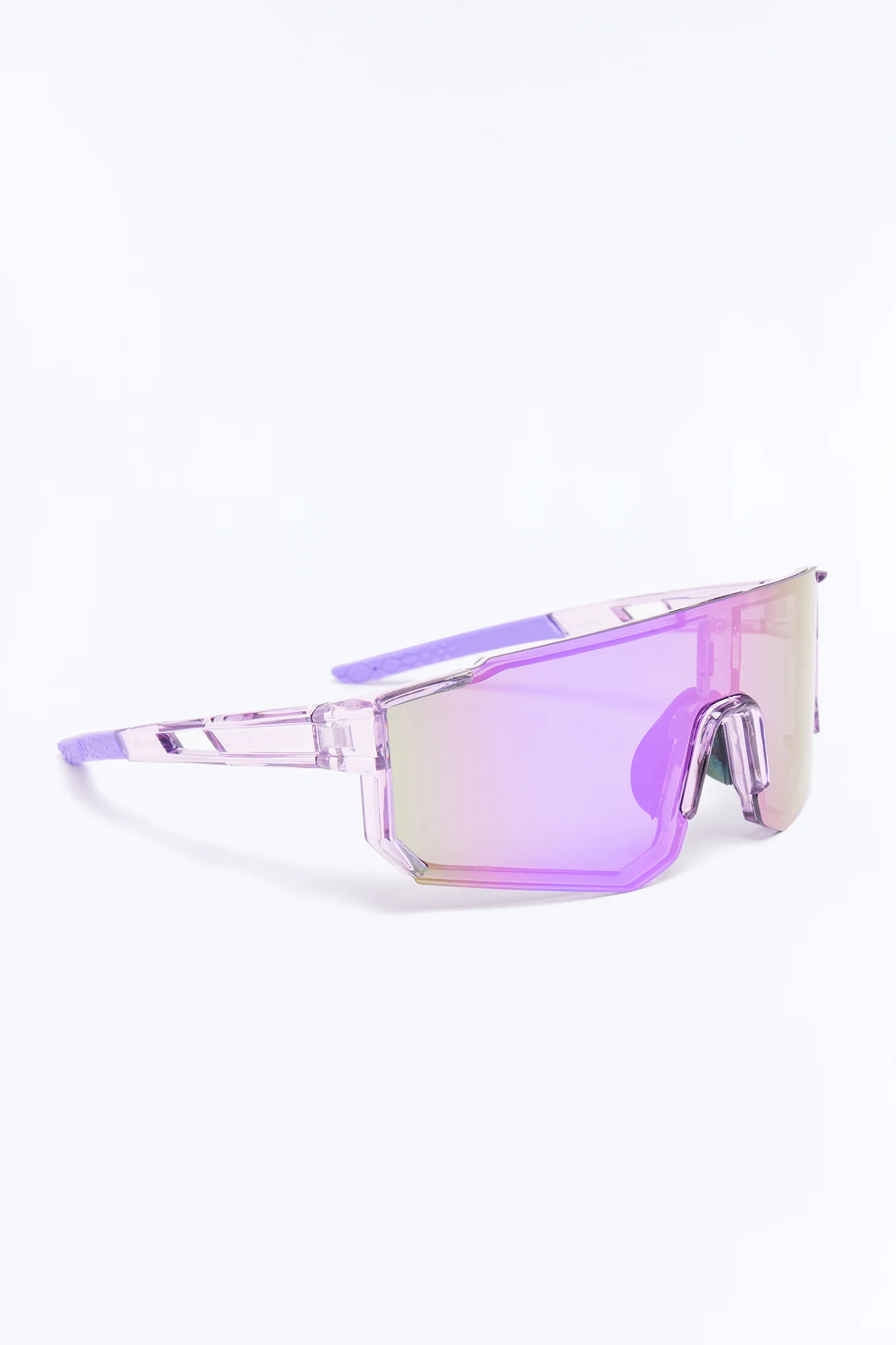 Soundwaves Spectrum Sport Wrap Sunglasses - Purple - Image 4