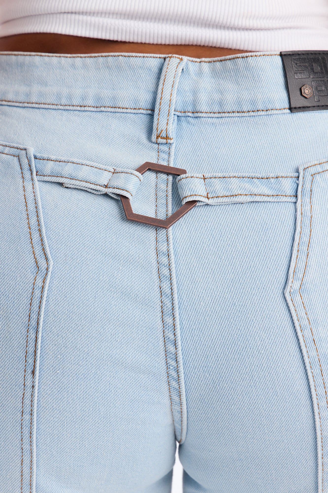 Southpole Cargo Baggy Jeans - Light Wash - Image 5