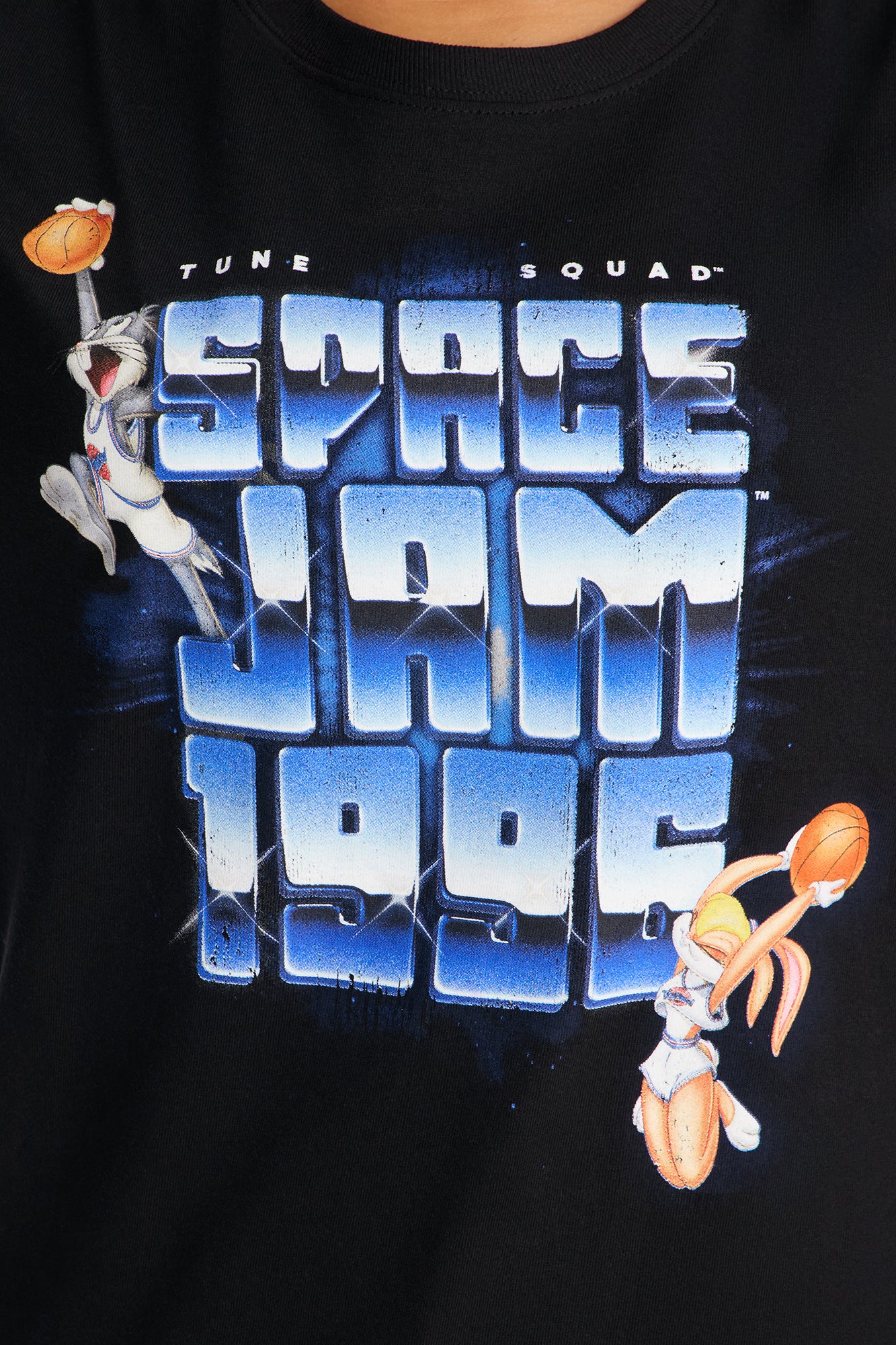 Space Jam 1996 Tee - Black - Image 3