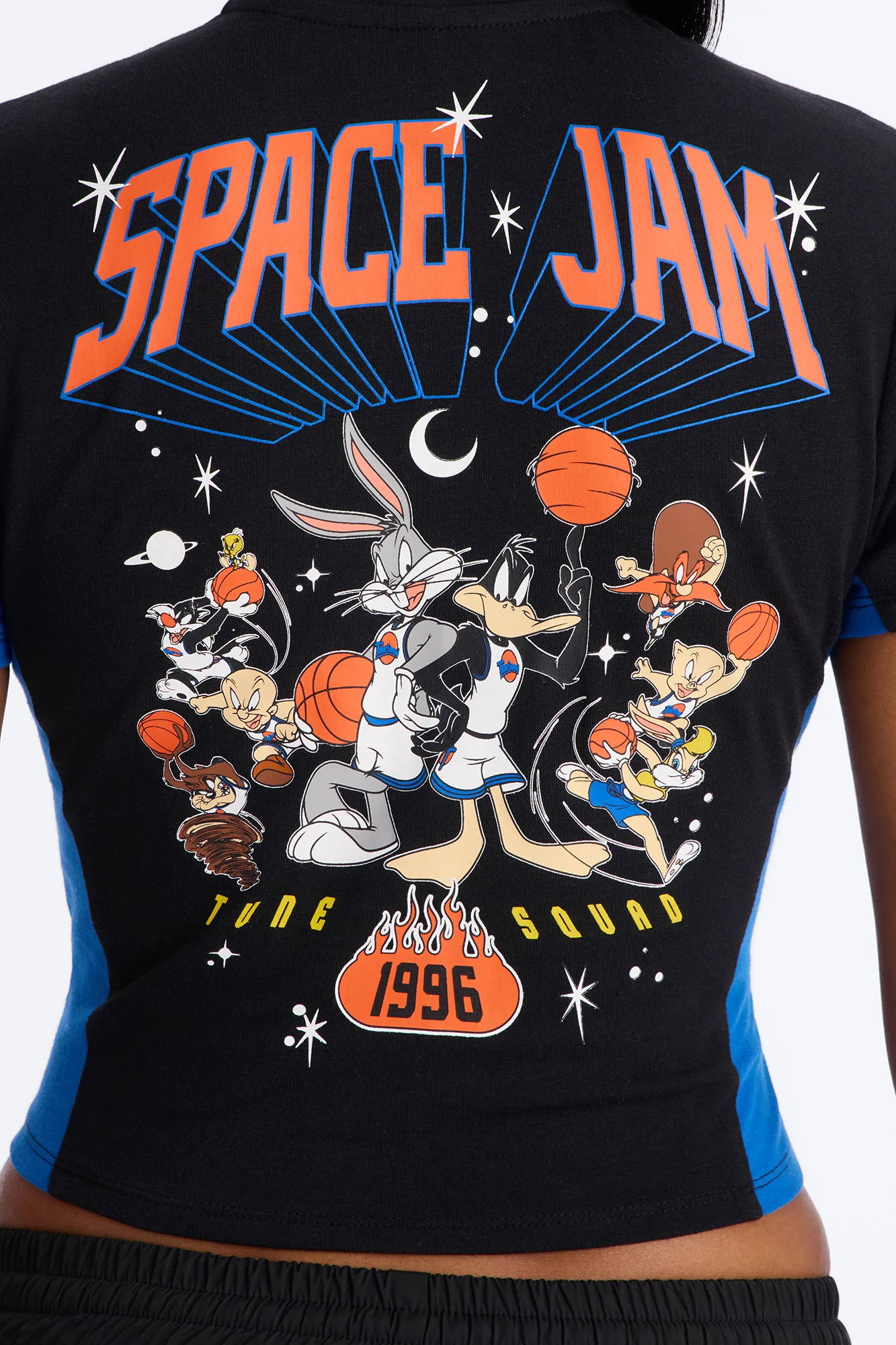 Space Jam Full Zip Fitted Top - Black - Image 5