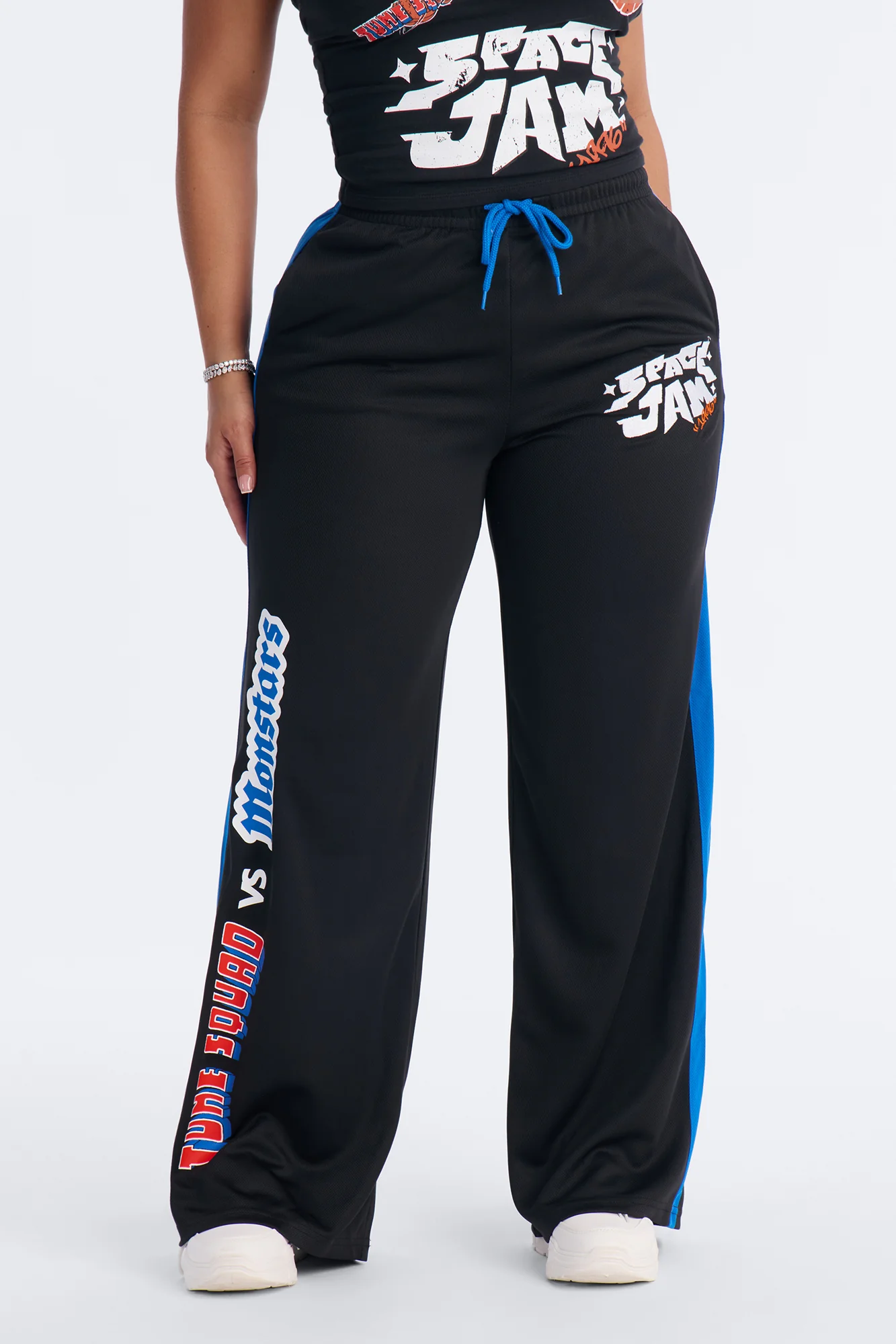 Space Jam Monstars Wide Leg Pant - Black - Image 2