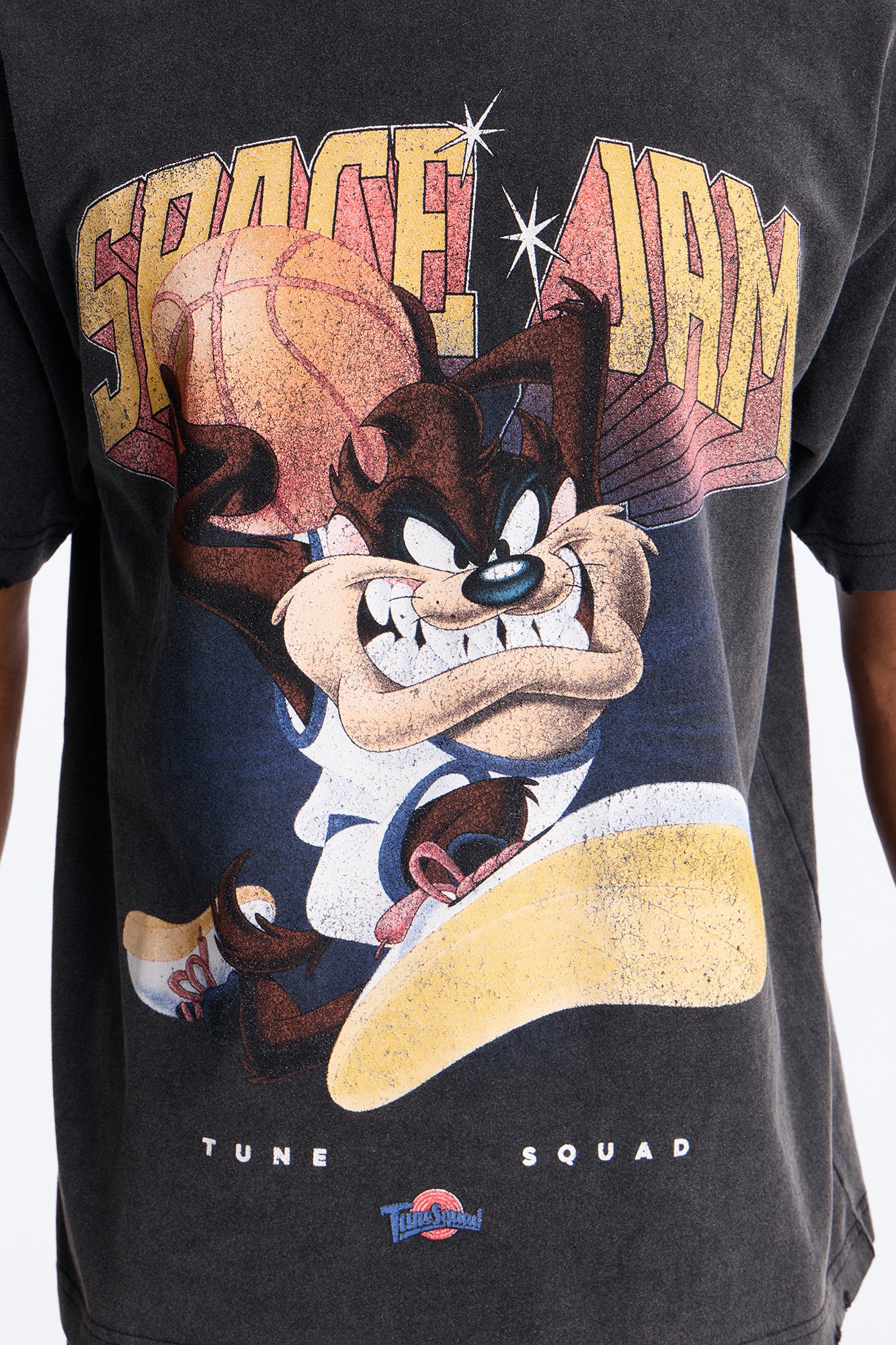 Space Jam Tune Squad Distressed Premium Short Sleeve Shirt - Black - Image 3