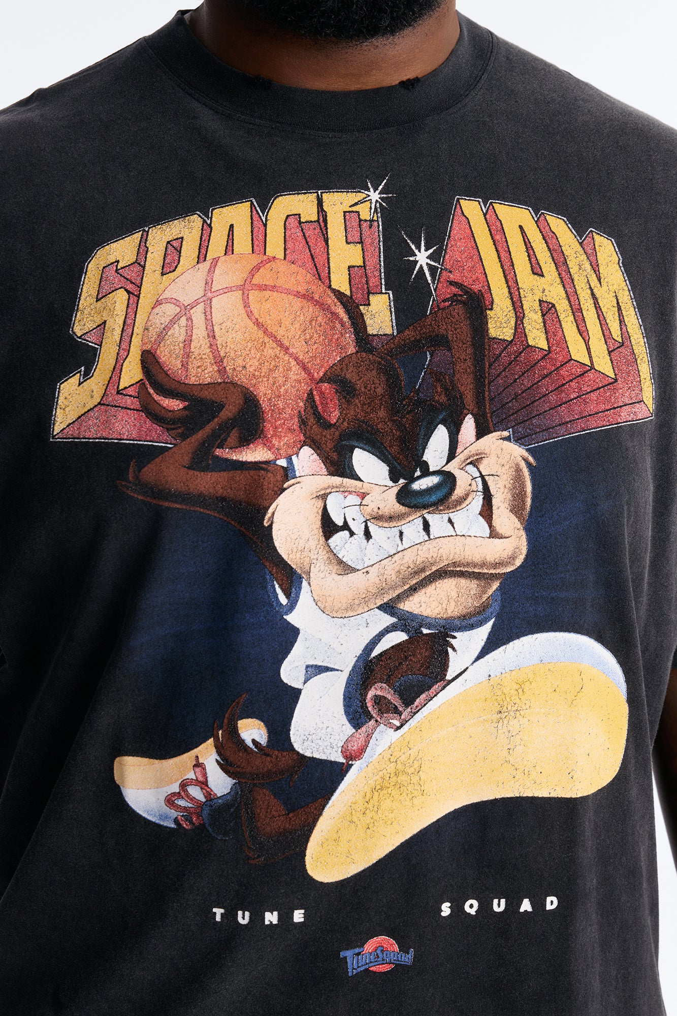 Space Jam Tune Squad Distressed Premium Short Sleeve Shirt - Black - Image 7