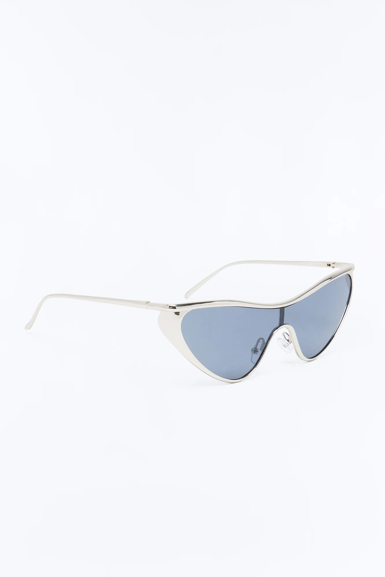 Speedy Cat Eye Sunglasses - Silver/Black - Image 4