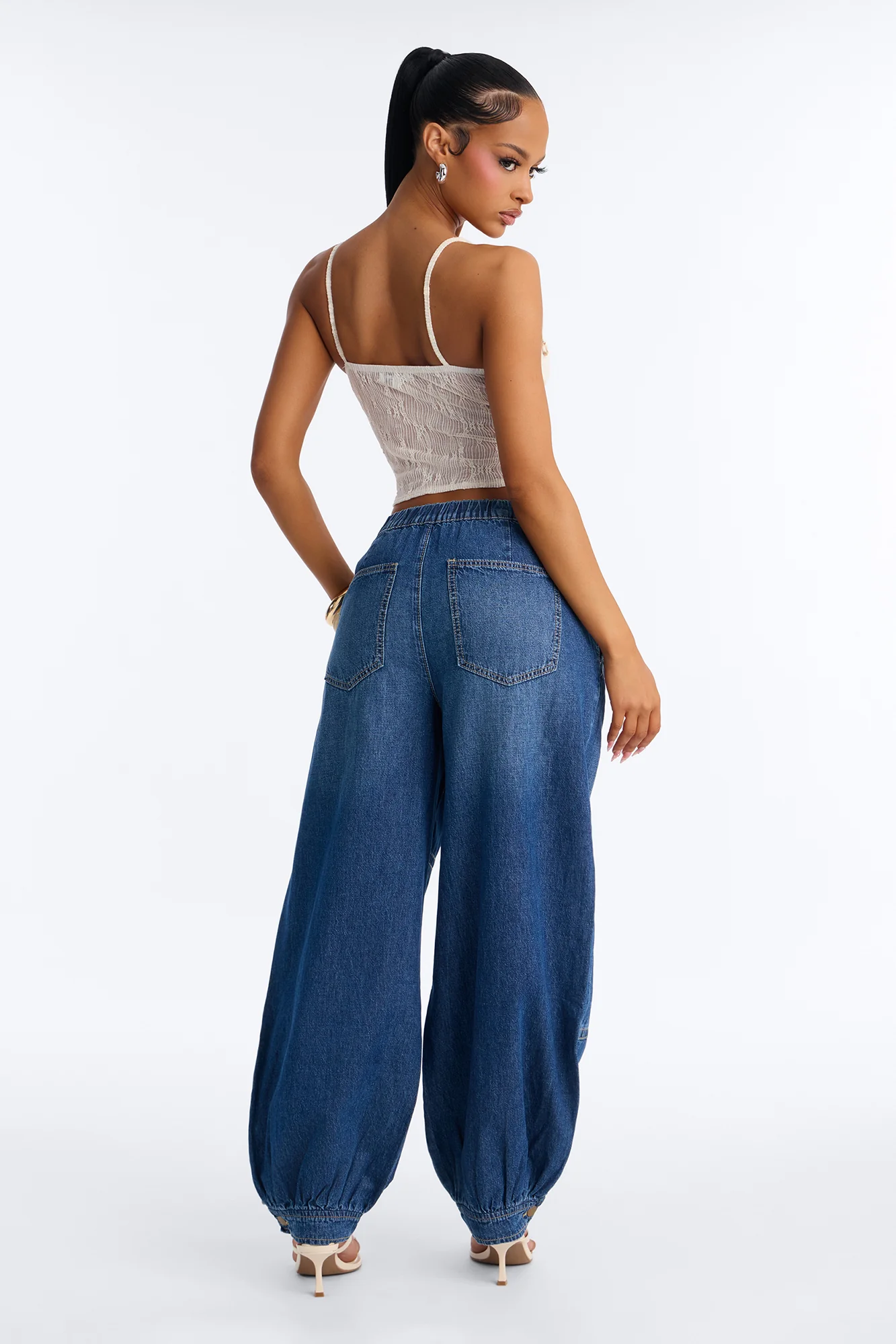 St. Augustine Linen Blend Jogger Jeans - Dark Wash - Image 4