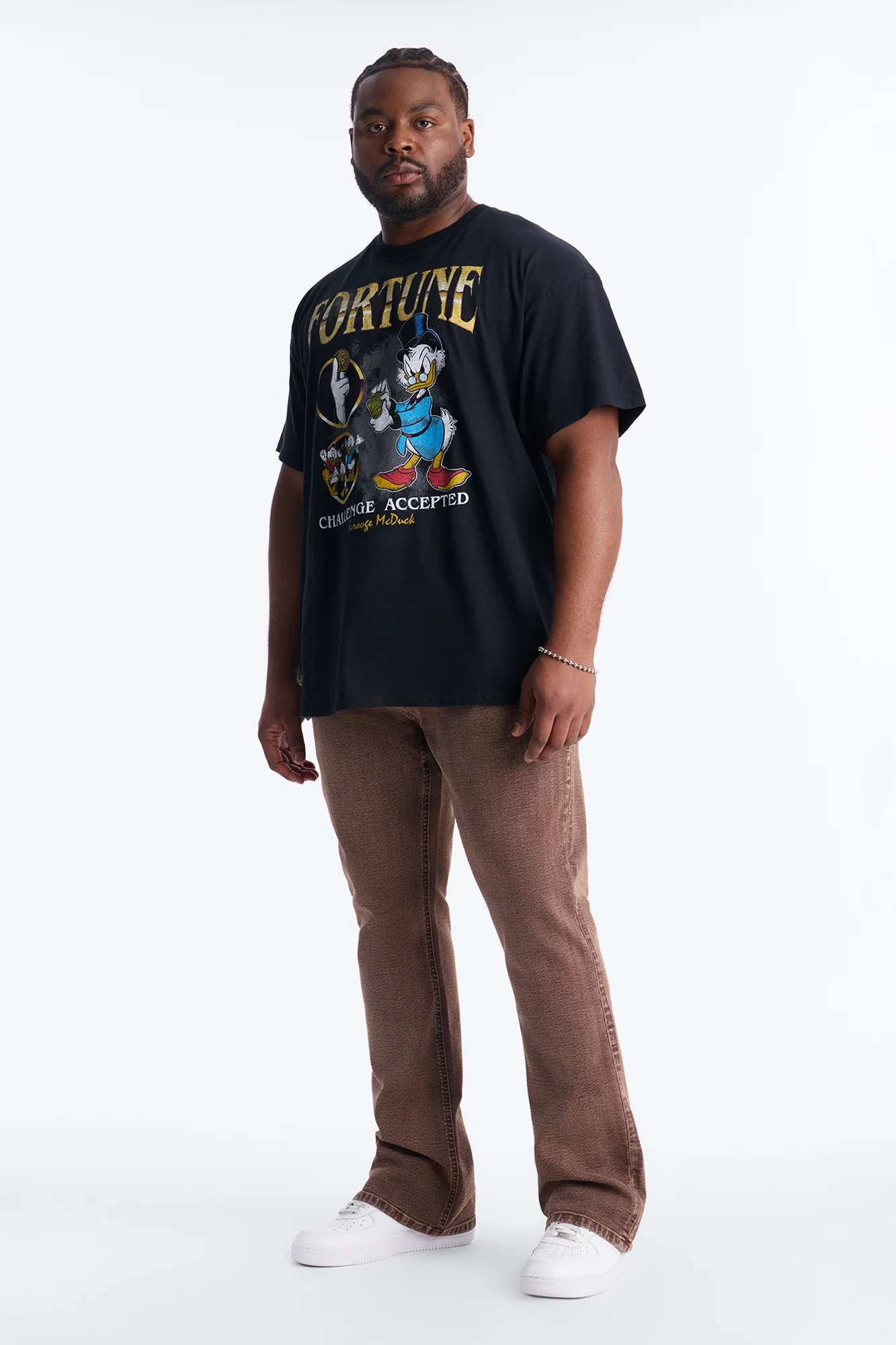Stacked Skinny Flare Bare With Me Jean - Brown - Image 6
