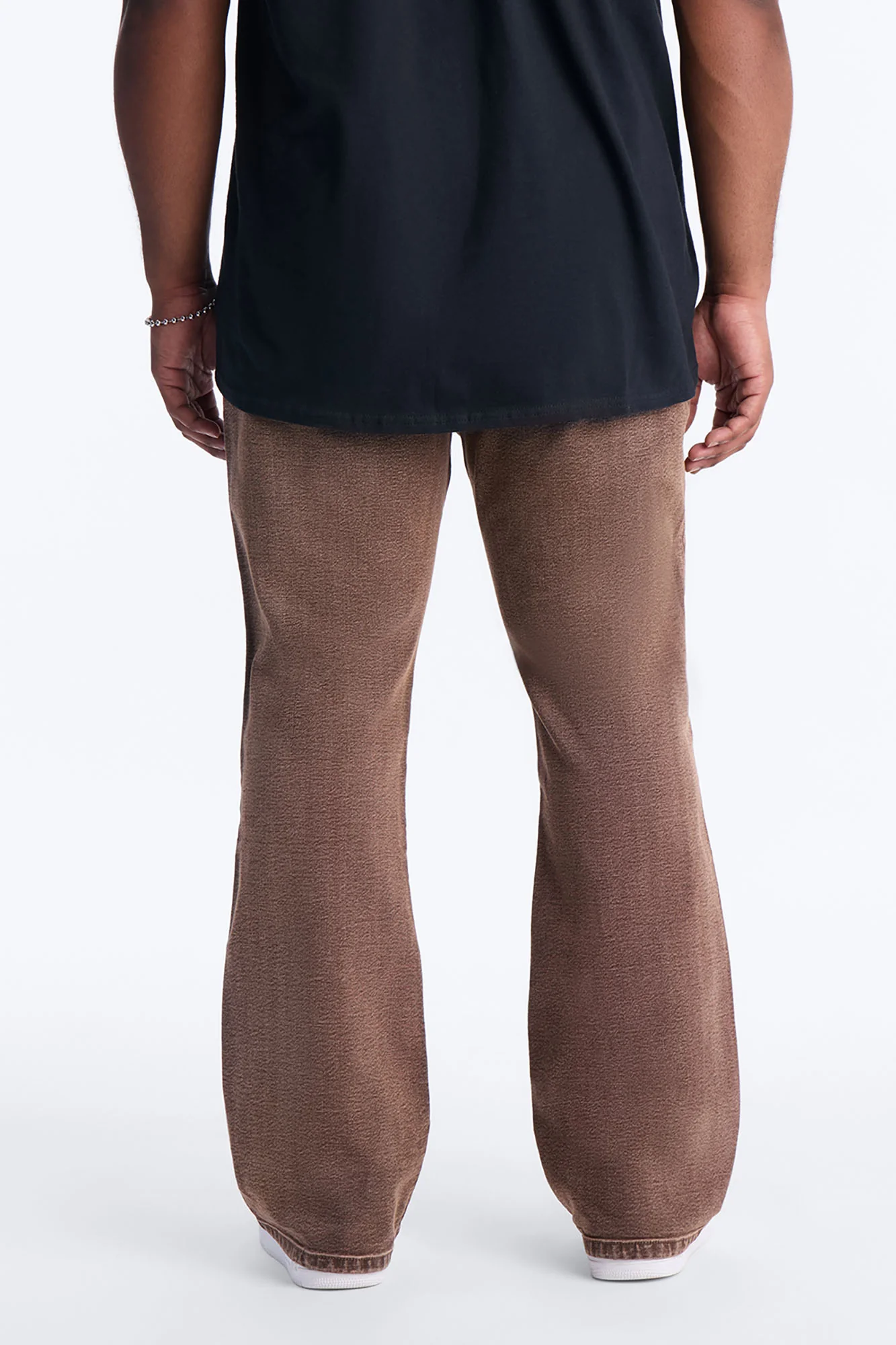 Stacked Skinny Flare Bare With Me Jean - Brown - Image 8