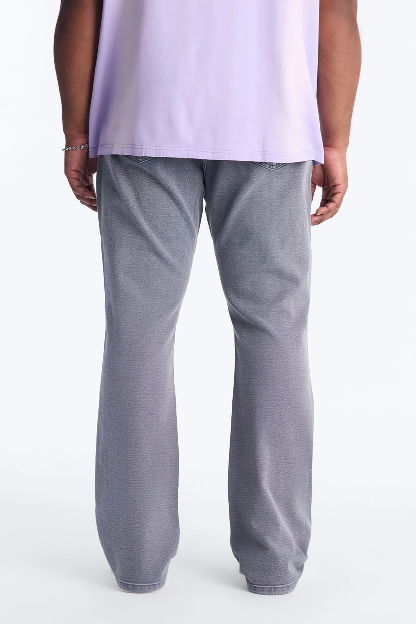 Stacked Skinny Flare Bare With Me Jean - Grey - Image 8