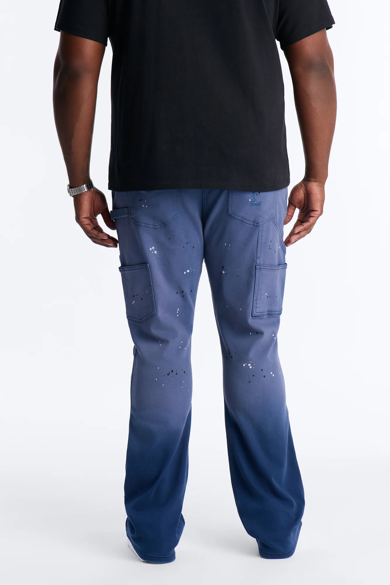 Stacked Skinny Flare Old Painters Carpenter Jean - Navy - Image 10