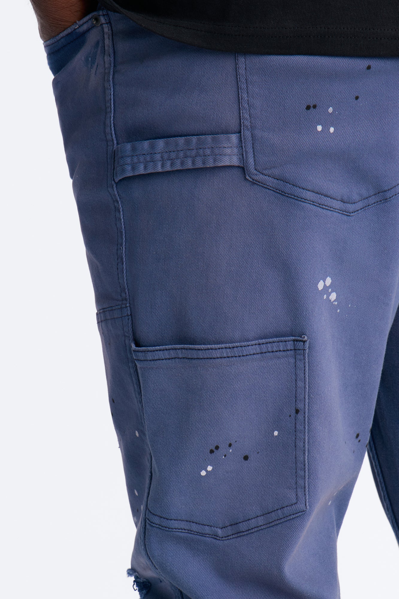 Stacked Skinny Flare Old Painters Carpenter Jean - Navy - Image 8