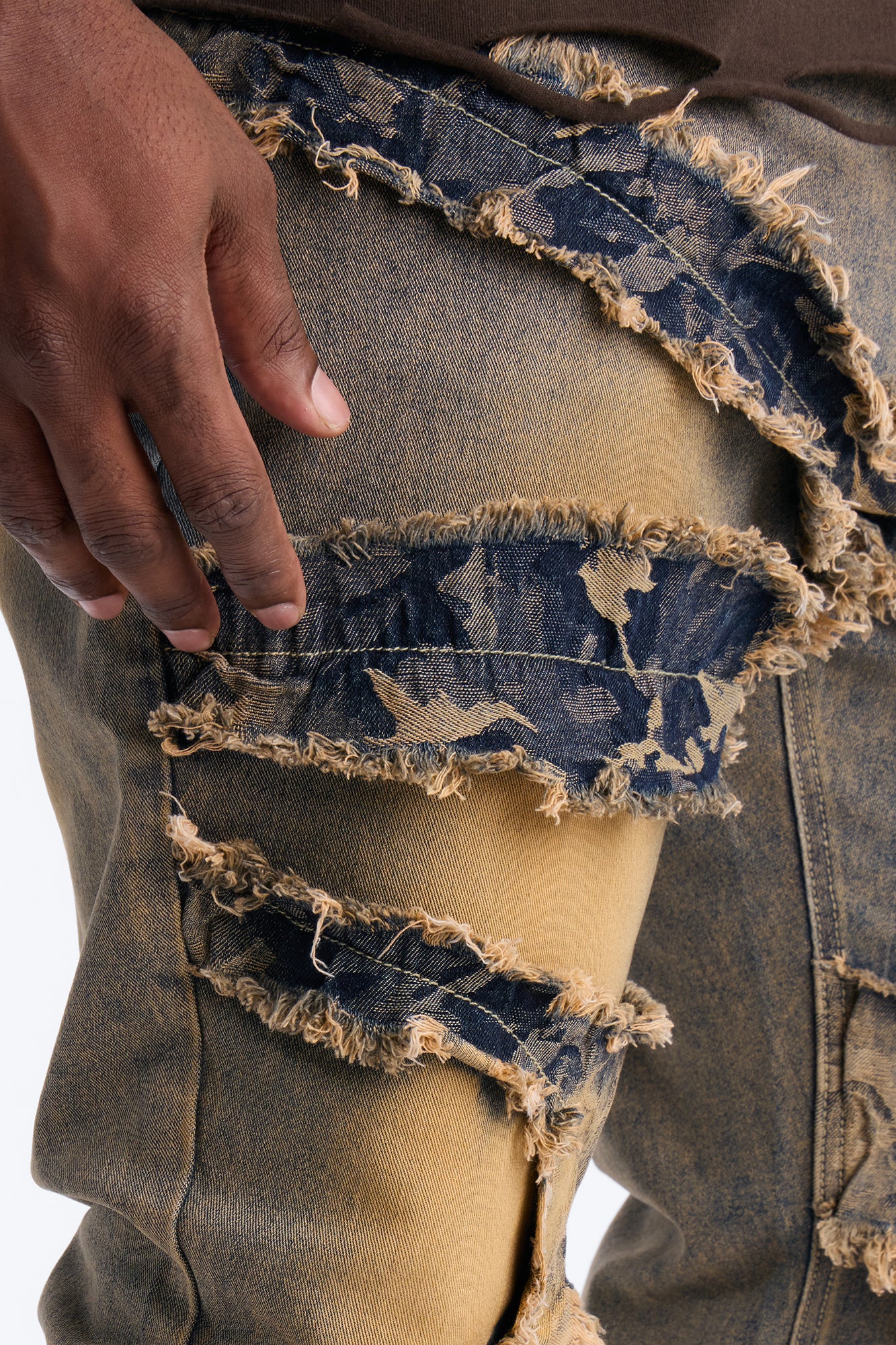 Stacked Skinny Flare With Tapestry Hit Jean - Vintage Wash - Image 9