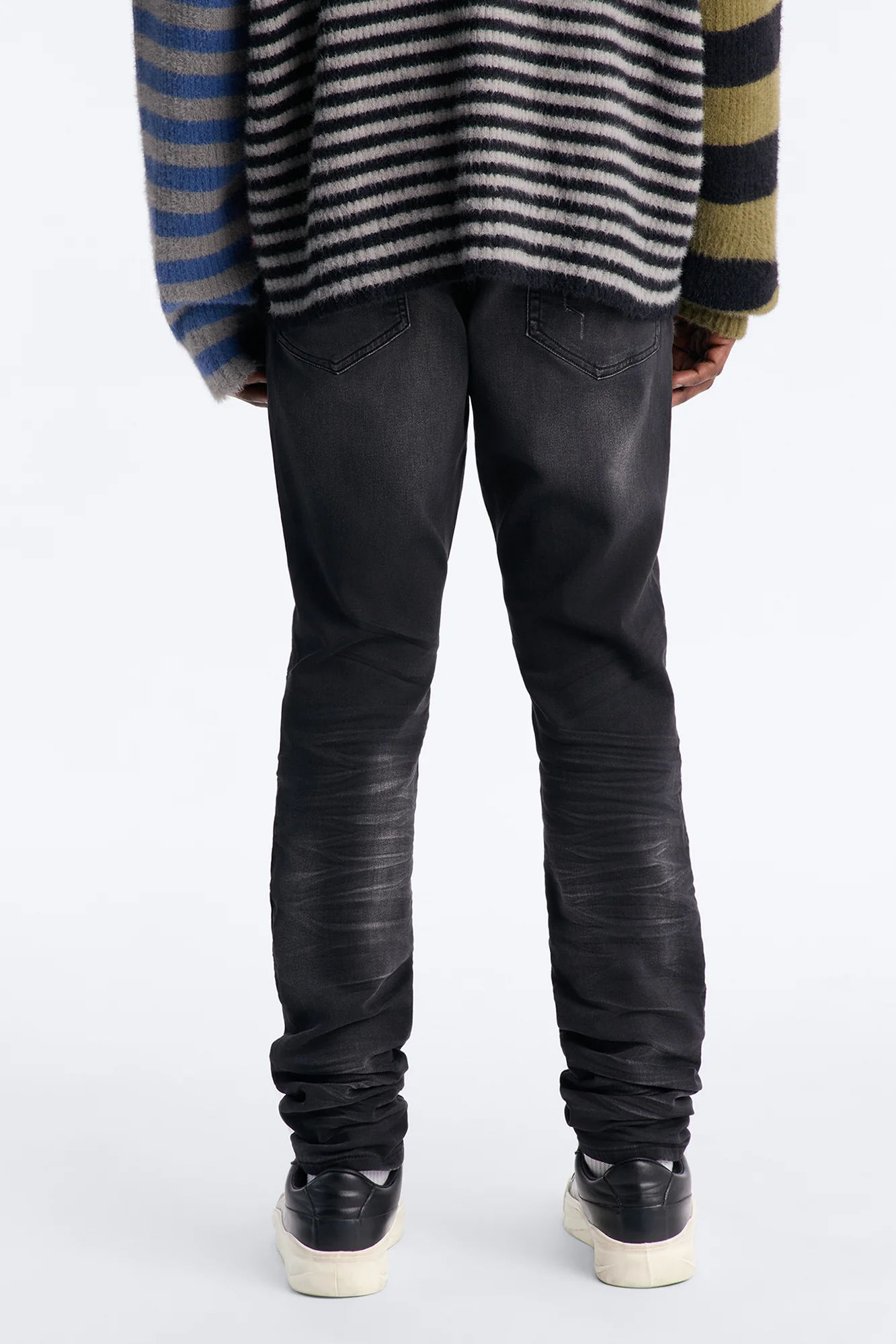 Stacked Skinny Nova Stretch Jean - Black Wash - Image 4