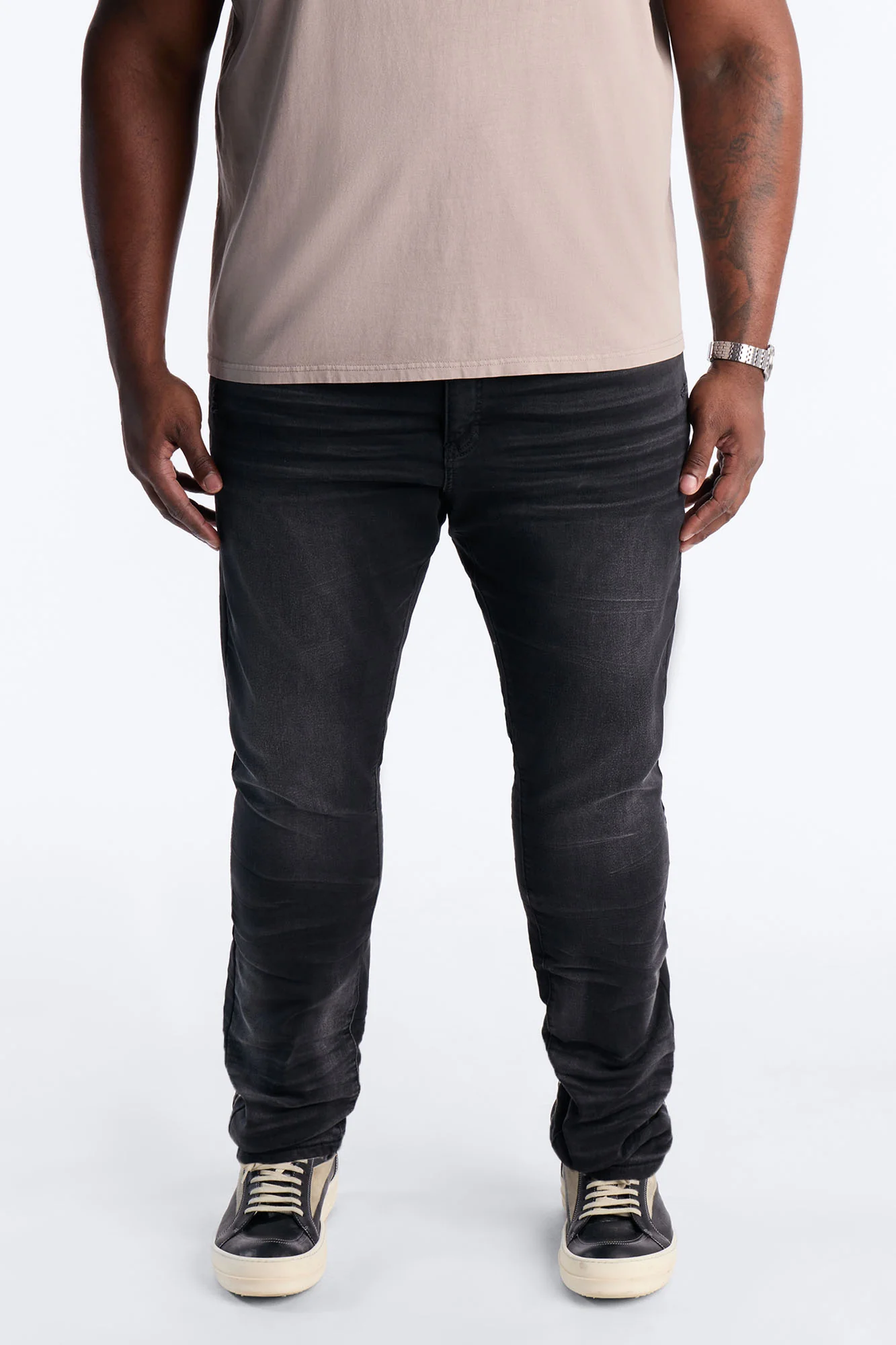 Stacked Skinny Nova Stretch Jean - Black Wash - Image 5
