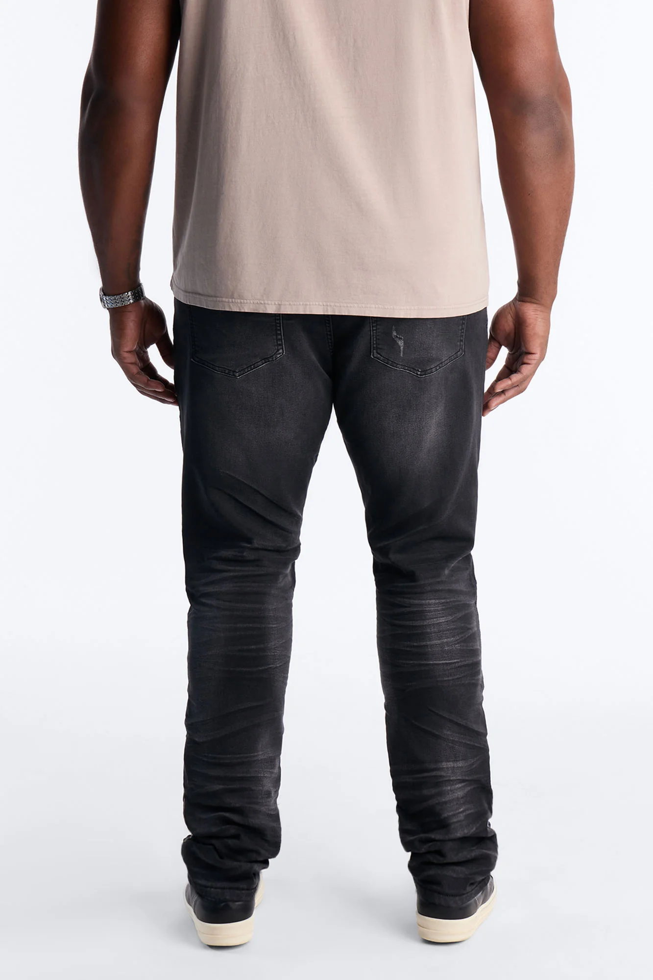 Stacked Skinny Nova Stretch Jean - Black Wash - Image 8