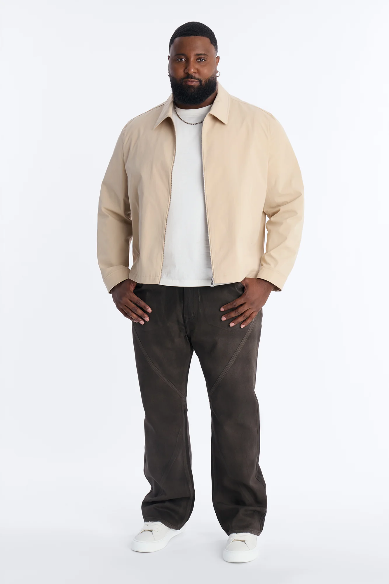 Stacked Slim Flare Phantom Waxed Jean - Olive - Image 5