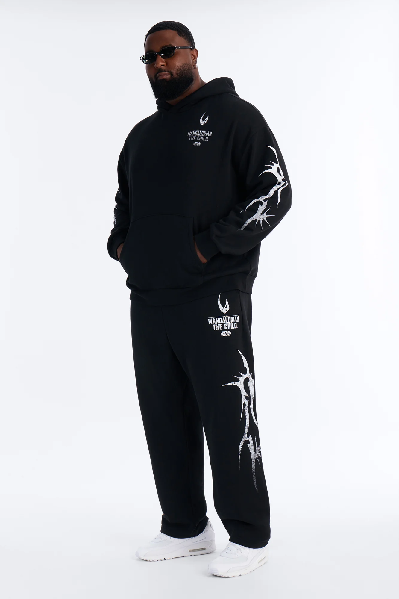 Star Wars Mandalorian The Child Sweatpant - Black - Image 7