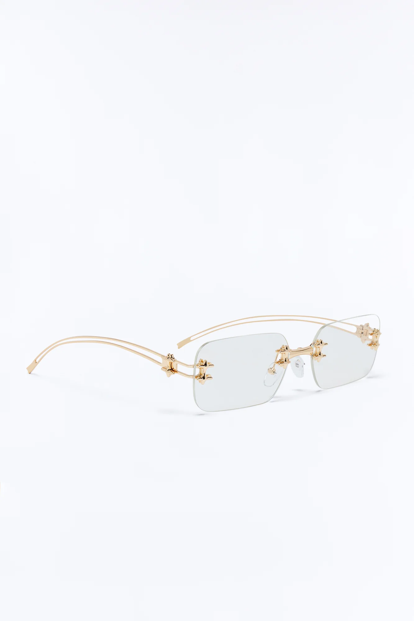 Starlight Rays Sunglasses - Gold/Clear - Image 4