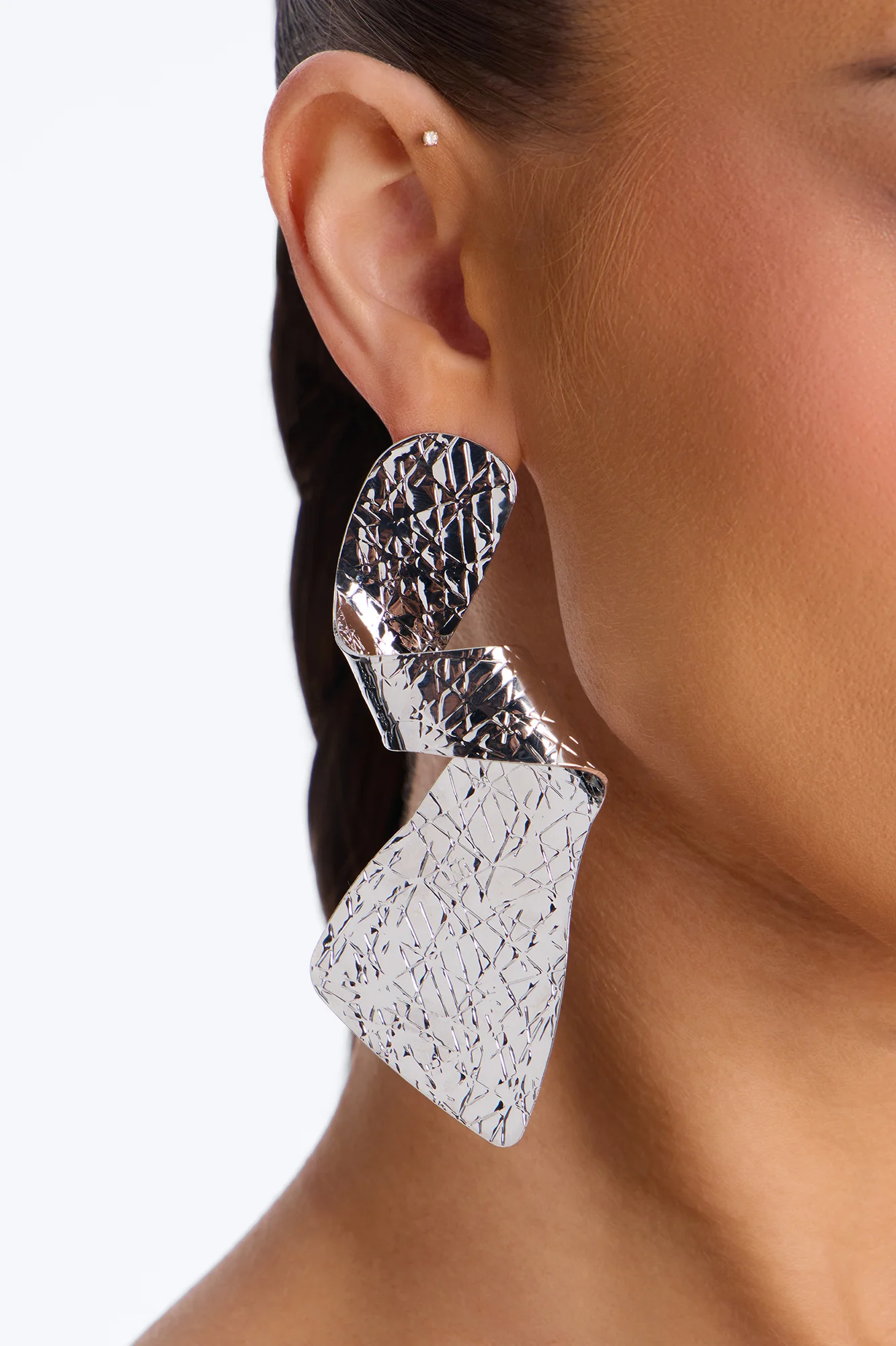 Stasi Drop Earrings - Silver
