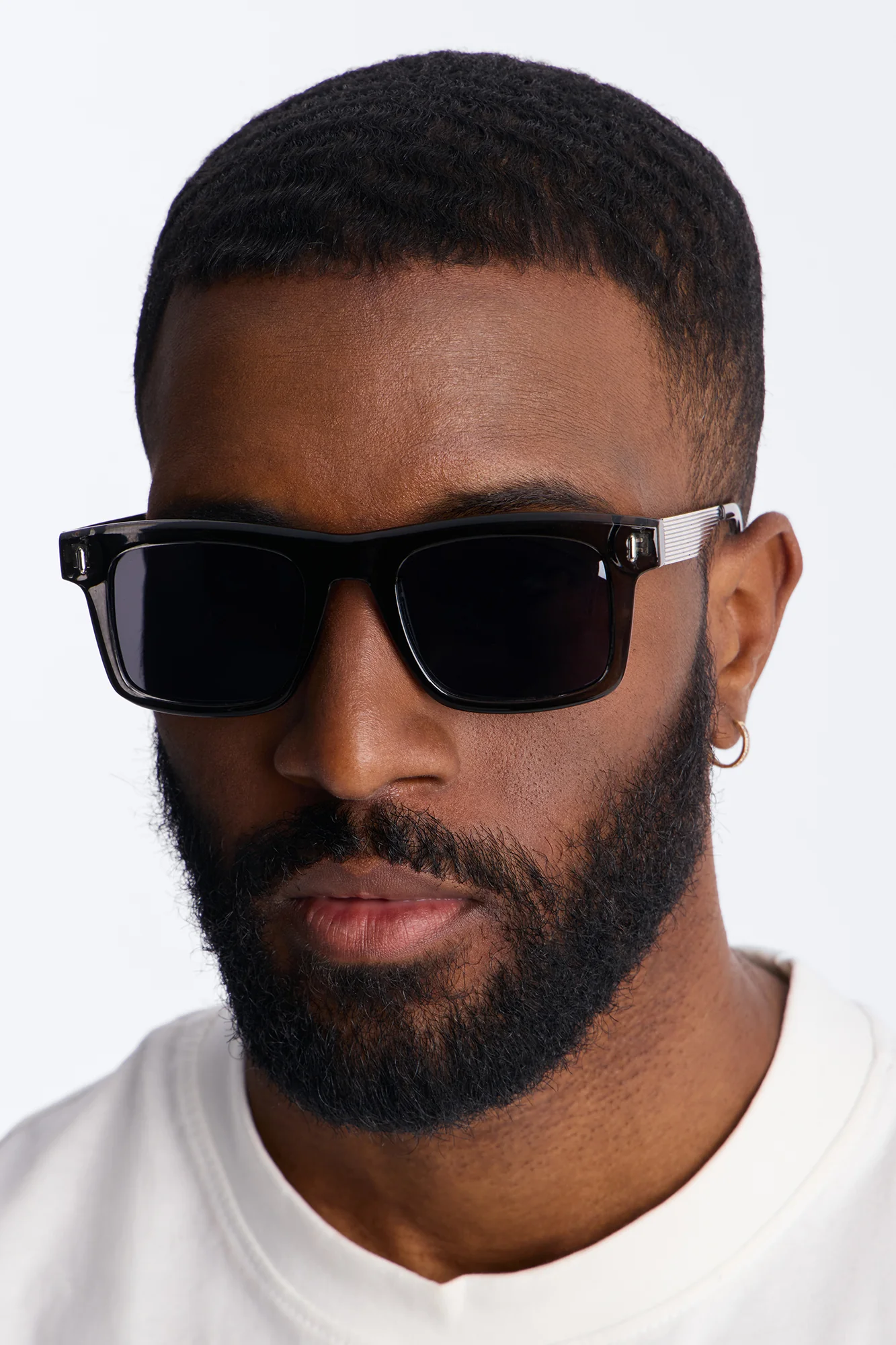 Statement Wayfarer Sunglasses - Black