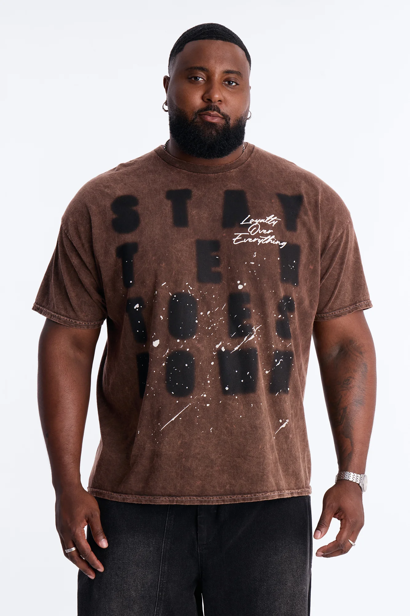 Stay Ten Toes Down Short Sleeve Tee - Chocolate - Image 5