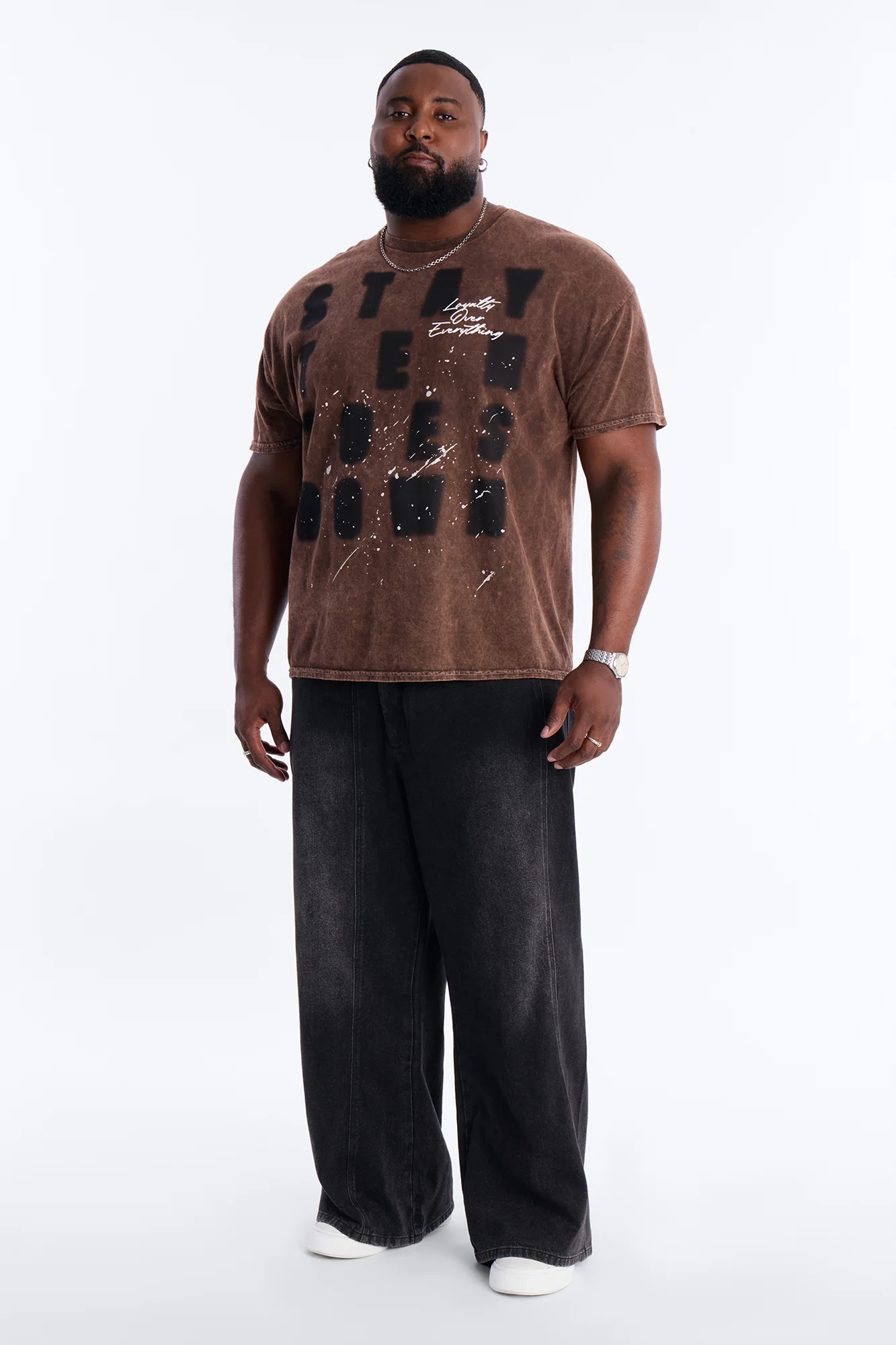 Stay Ten Toes Down Short Sleeve Tee - Chocolate - Image 6