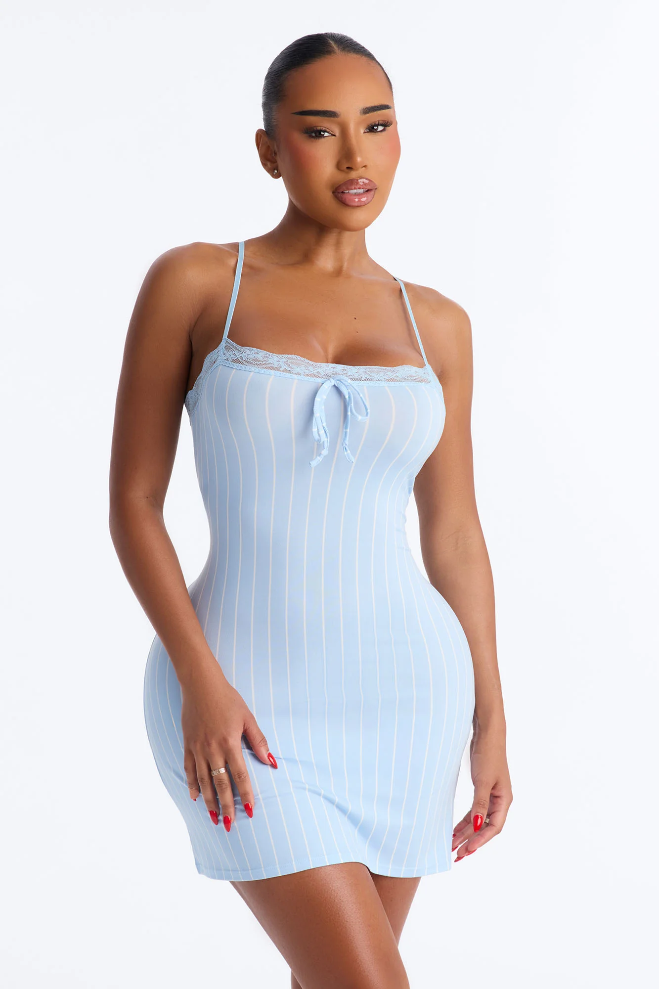 Stay The Night Sleep Dress - Blue/combo