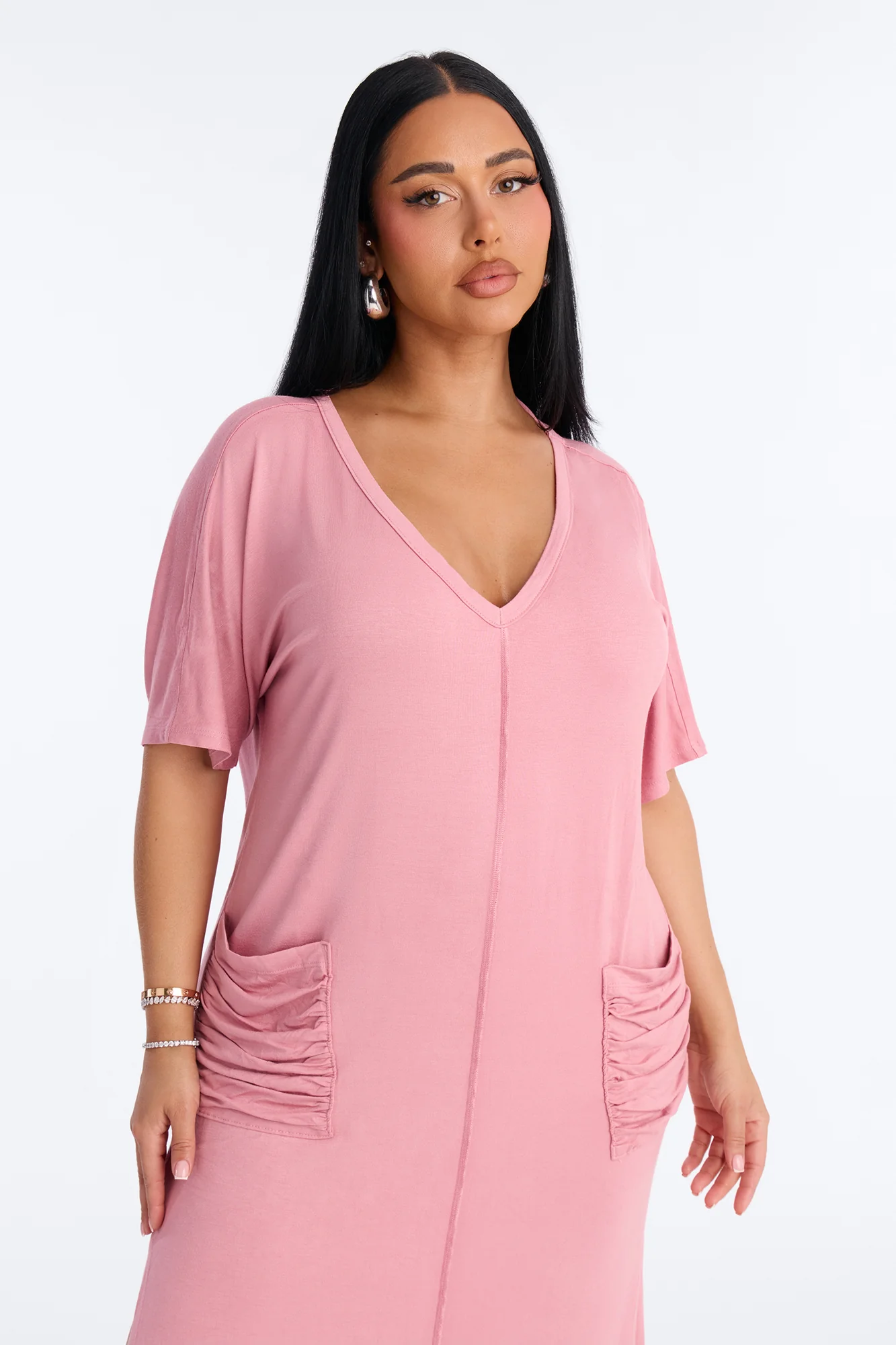 Staying In T-Shirt Maxi Dress - Mauve - Image 2