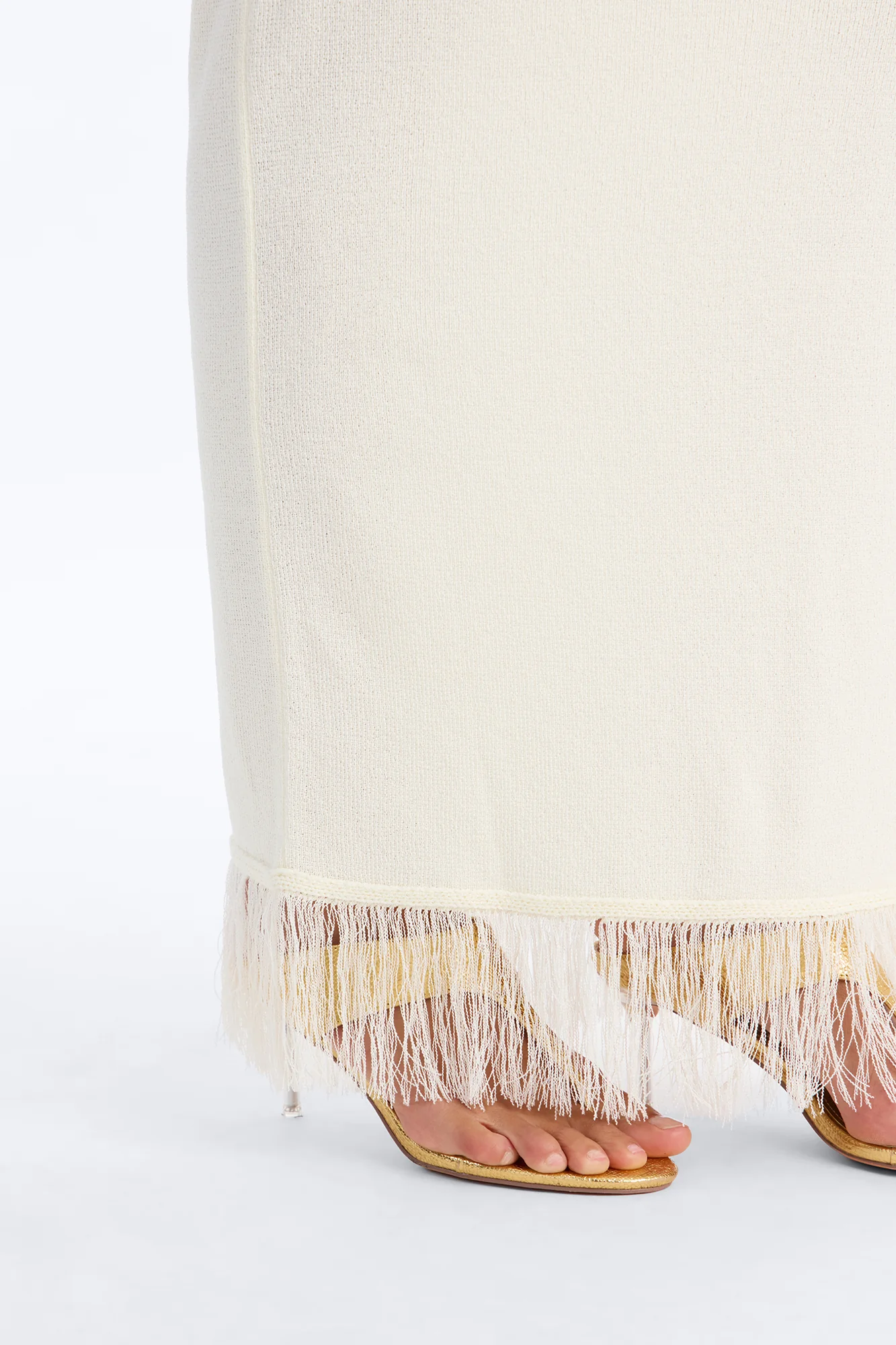 Stephanie Seaside Sweater Maxi Skirt Set - White - Image 4