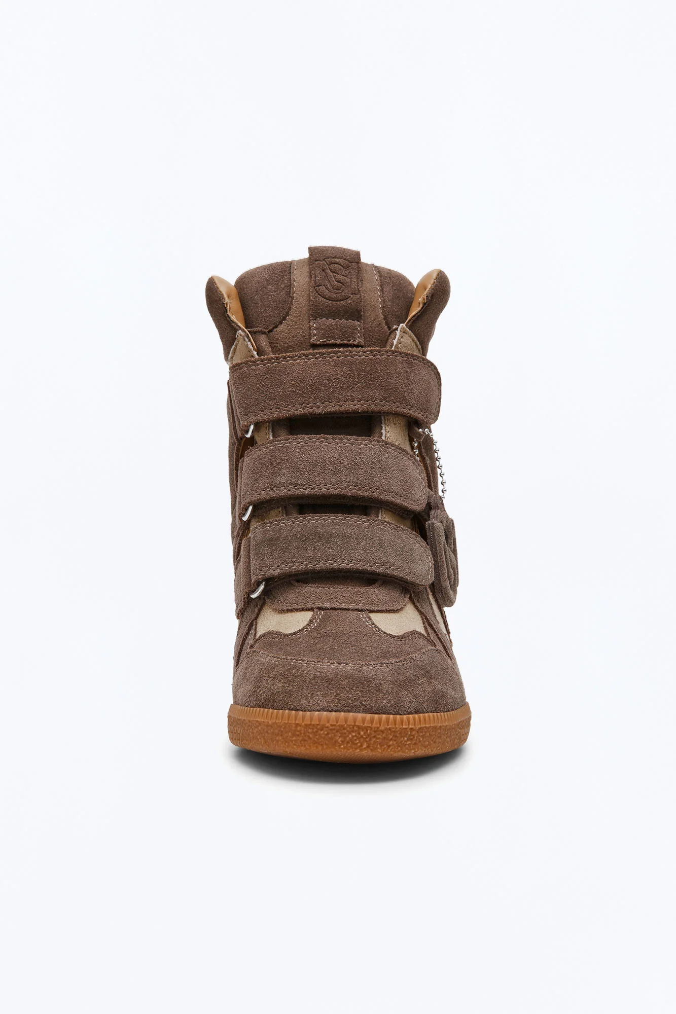 Steve Madden Mavis Suede Wedge Sneakers - Taupe - Image 2