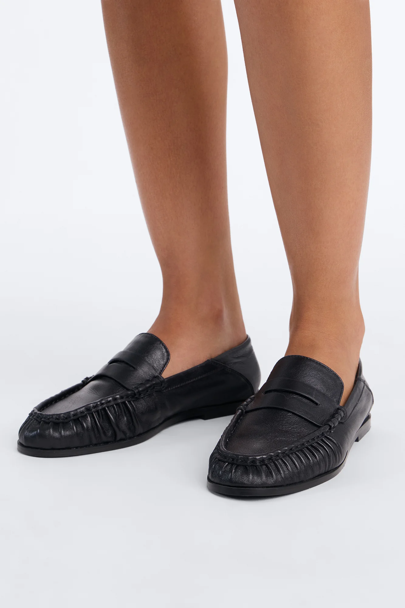 Steve Madden Stewart Leather Loafer - Black - Image 3