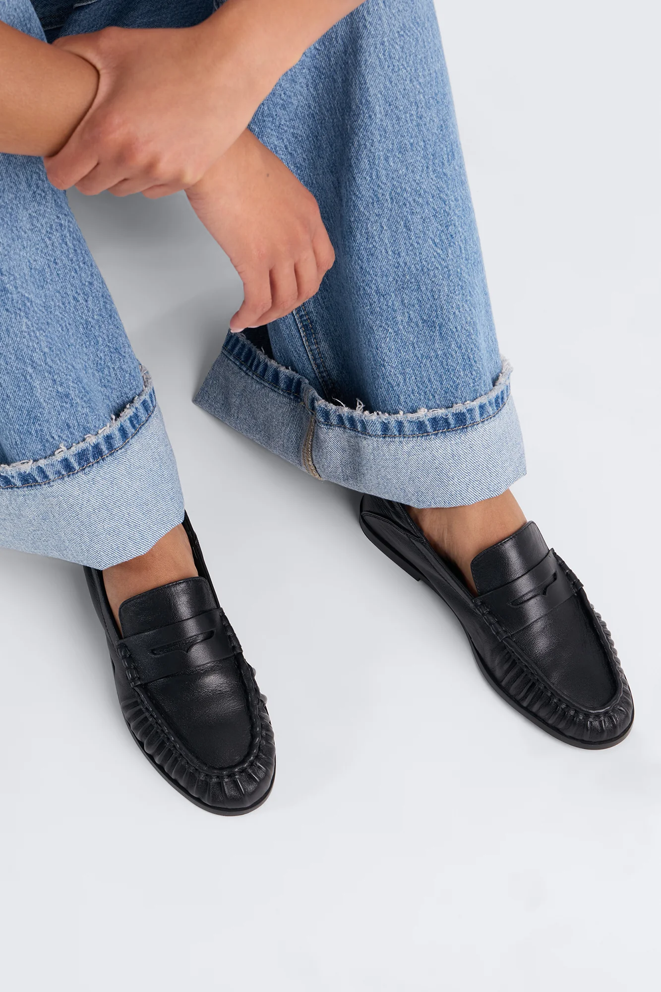 Steve Madden Stewart Leather Loafer - Black - Image 4