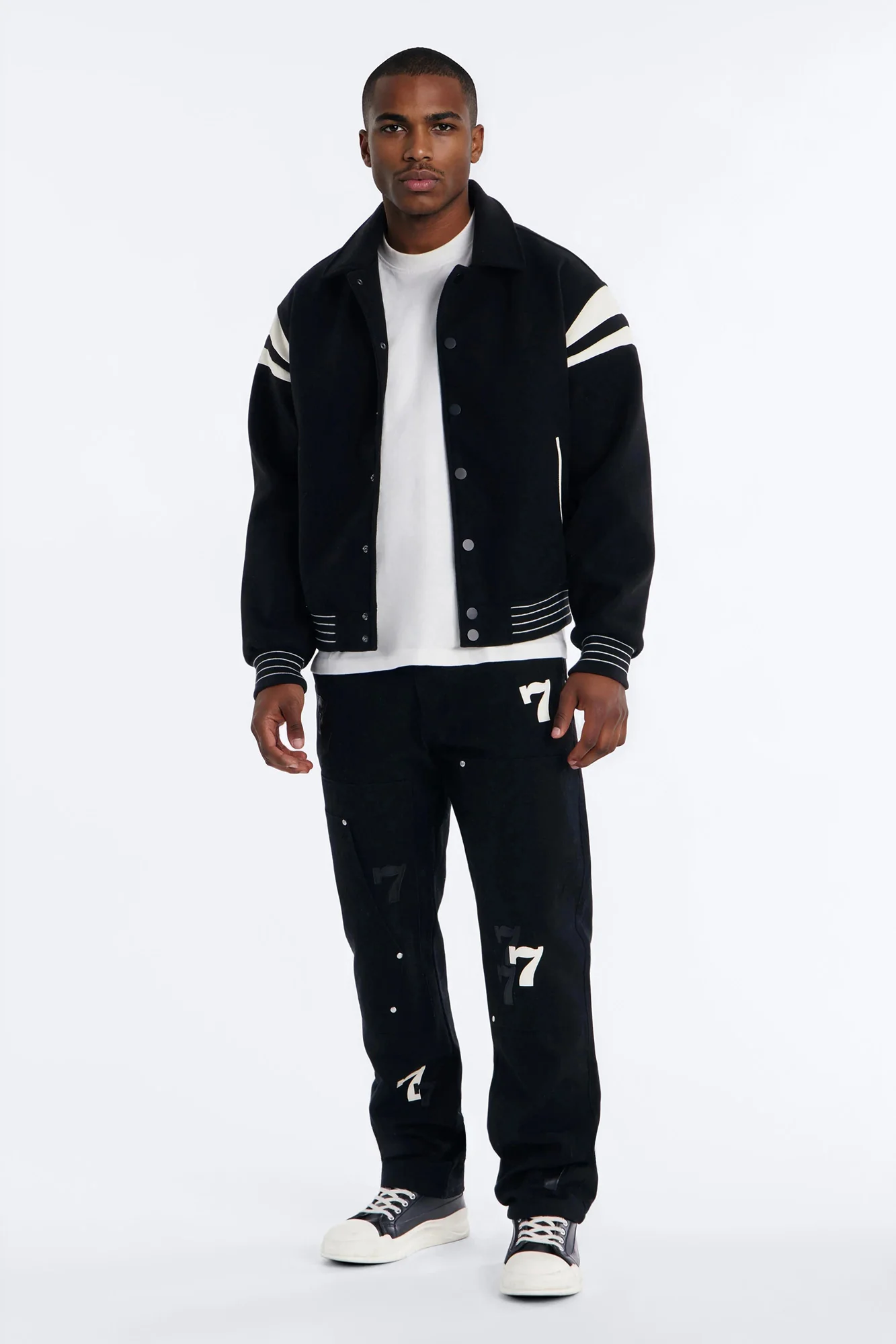 Straight Angel Numbers Pant - Black - Image 2