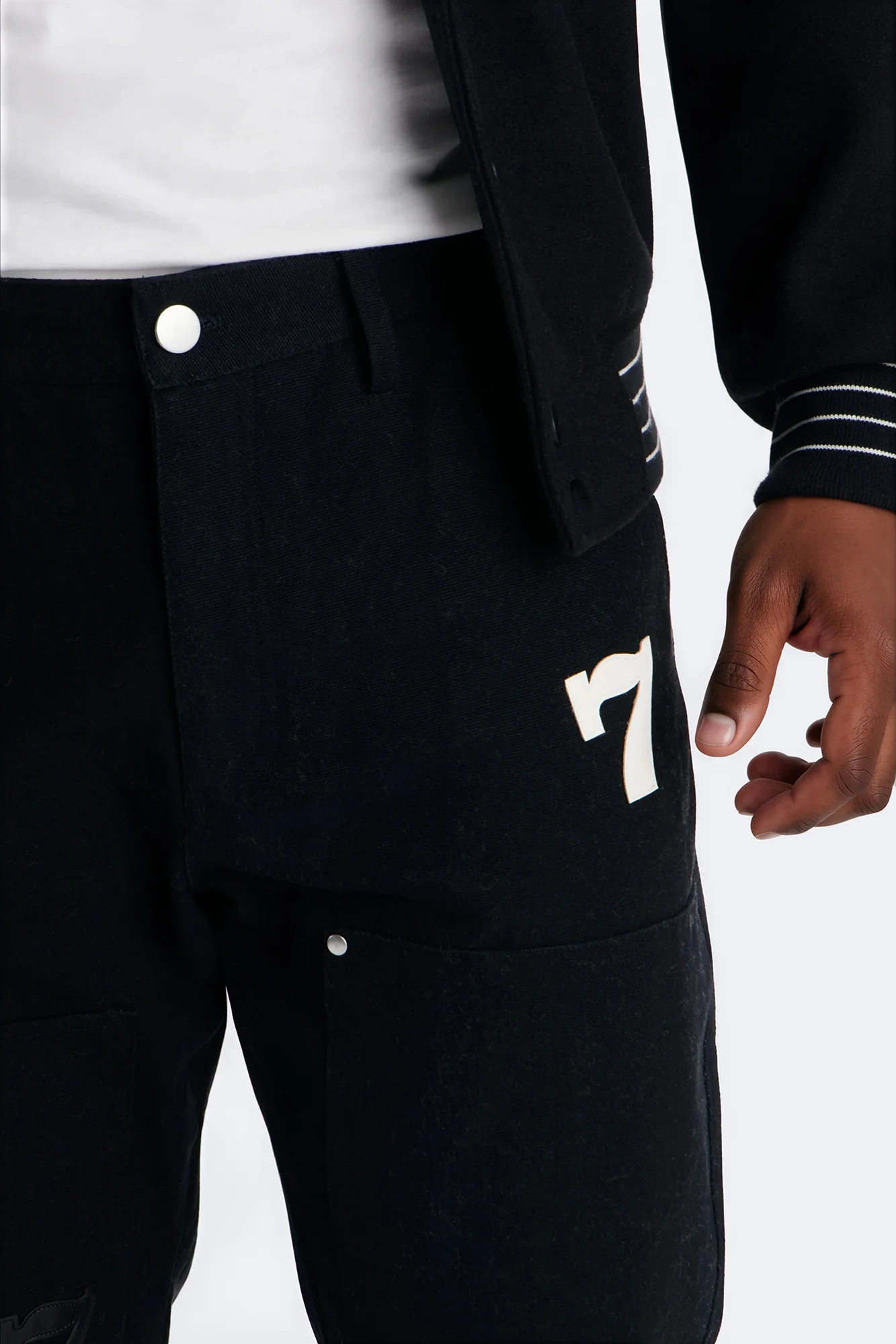 Straight Angel Numbers Pant - Black - Image 3