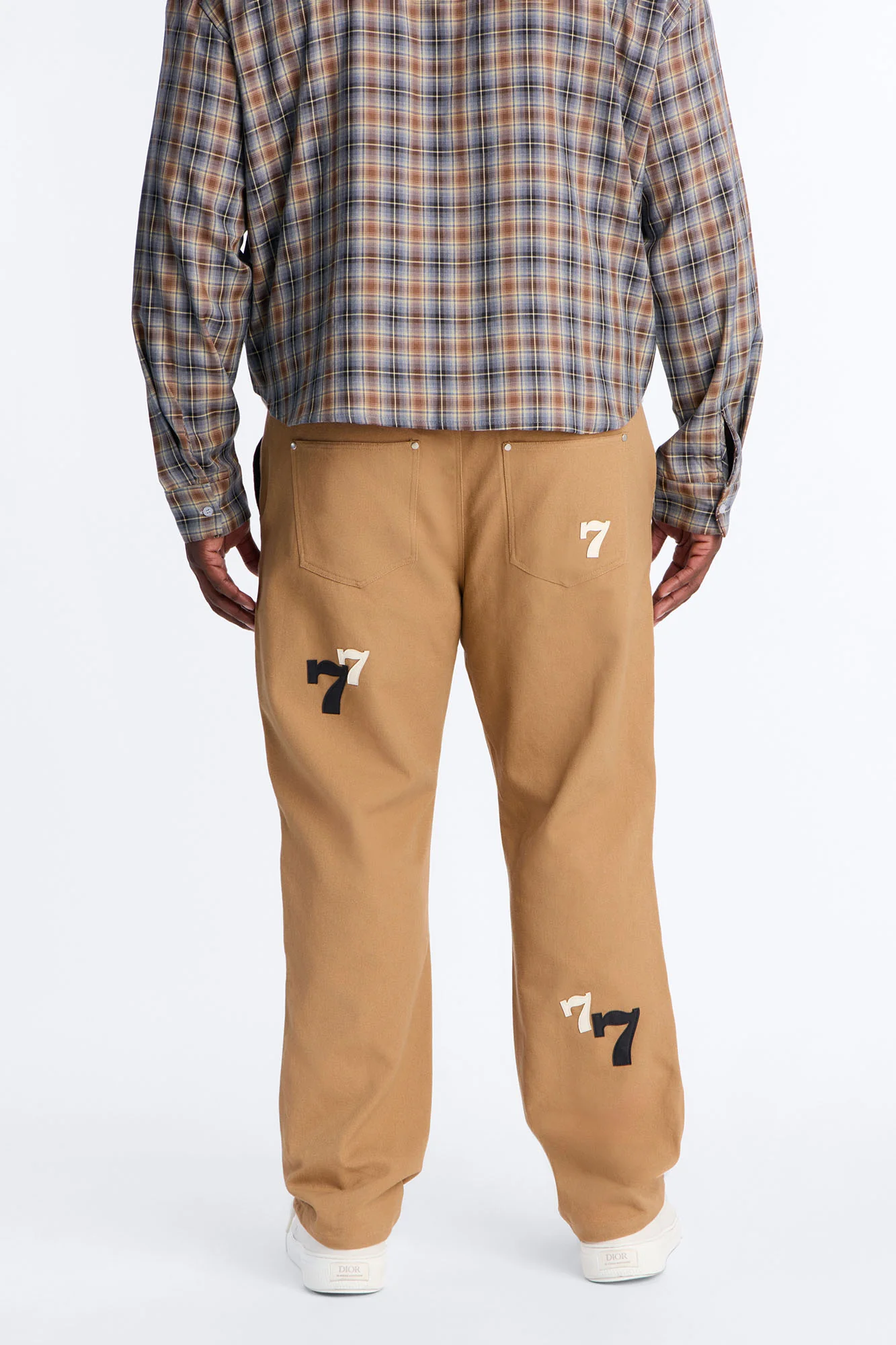 Straight Angel Numbers Pant - Tan - Image 8